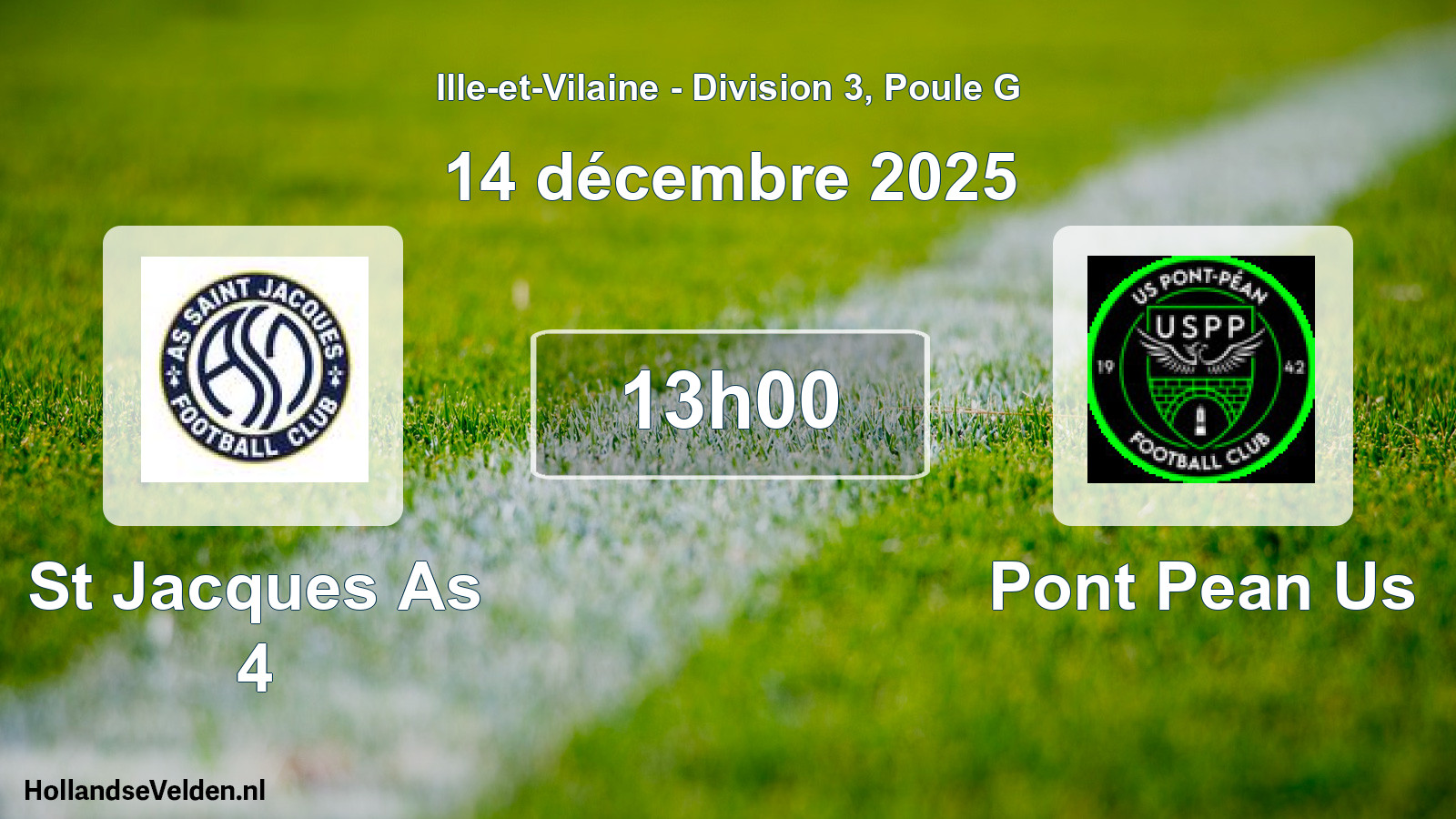 Scheduled Match: St Jacques As 4 - Pont Pean Us (14 December 2025)