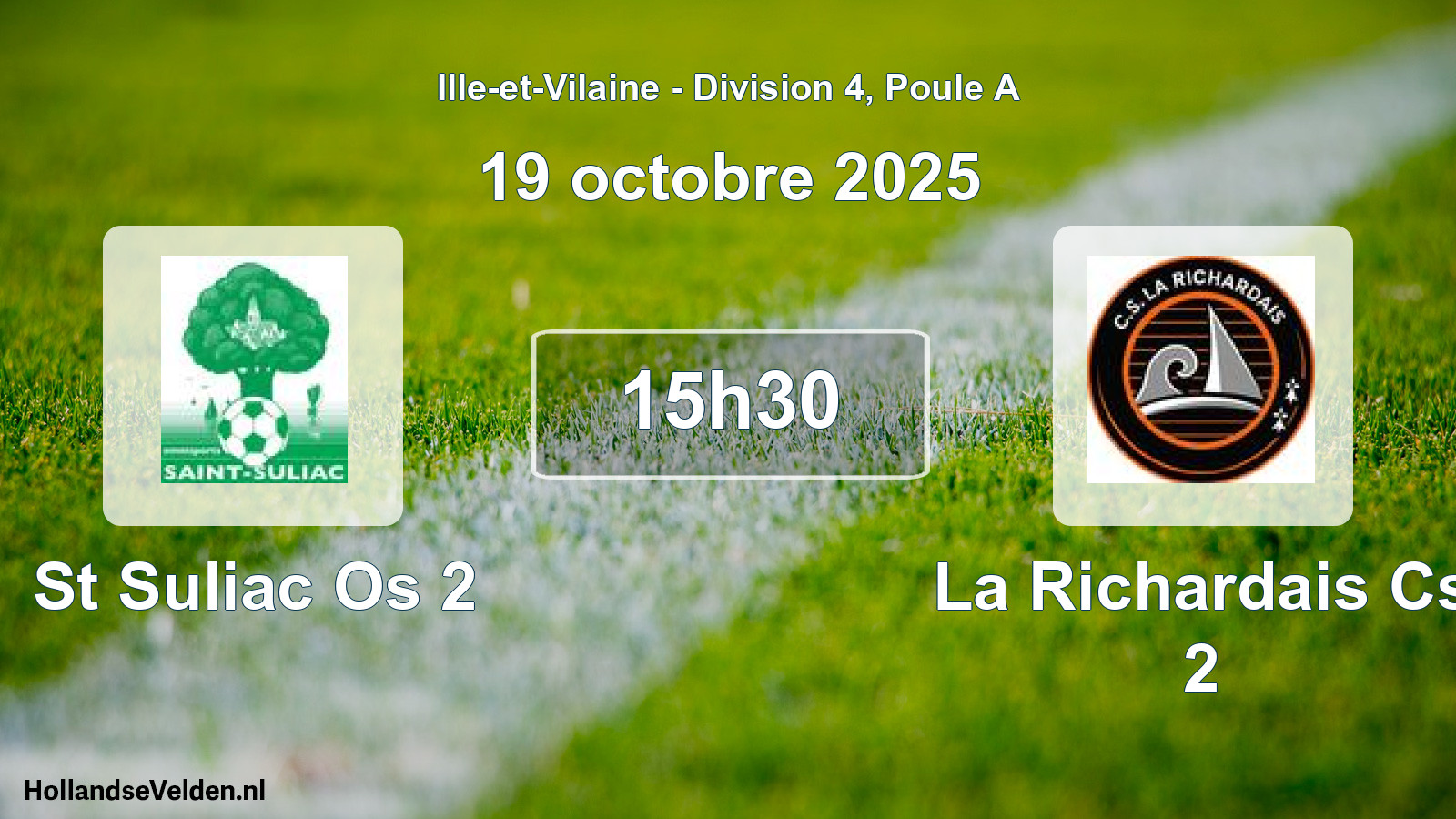 Scheduled Match: St Suliac Os 2 - La Richardais Cs 2 (19 October 2025)