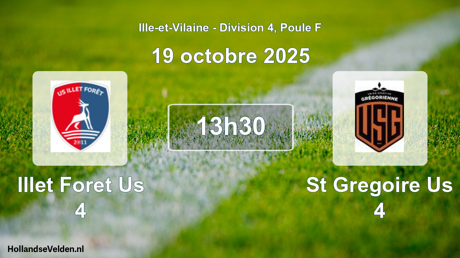 Scheduled Match: Illet Foret Us 4 - St Gregoire Us 4 (19 October 2025)