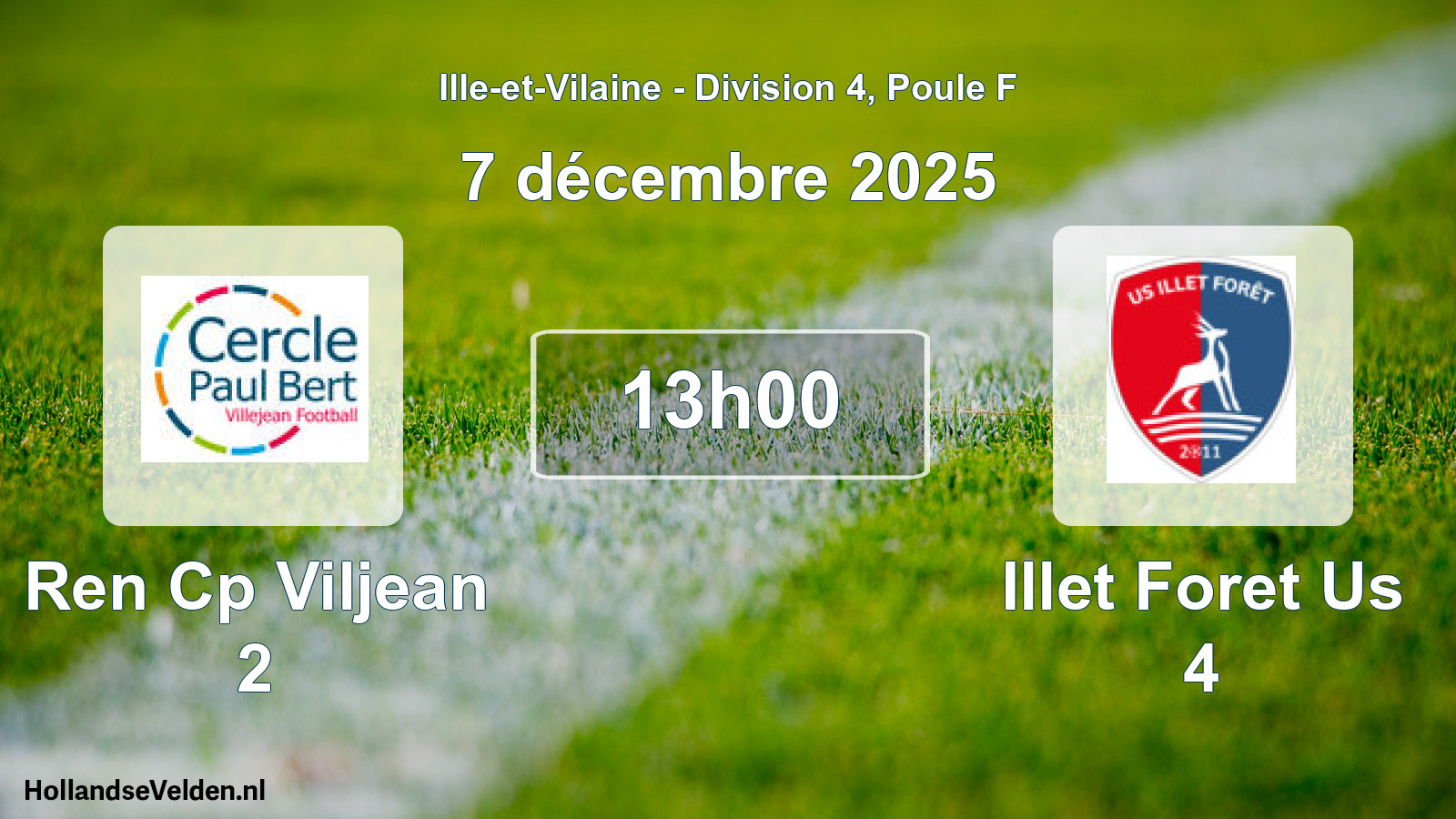 Scheduled Match: Ren Cp Viljean 2 - Illet Foret Us 4 (7 December 2025)