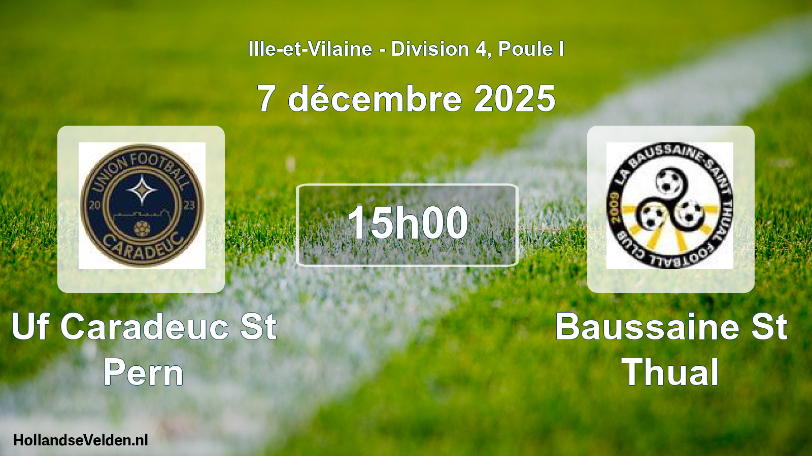 Scheduled Match: Uf Caradeuc St Pern - Baussaine St Thual (7 December 2025)