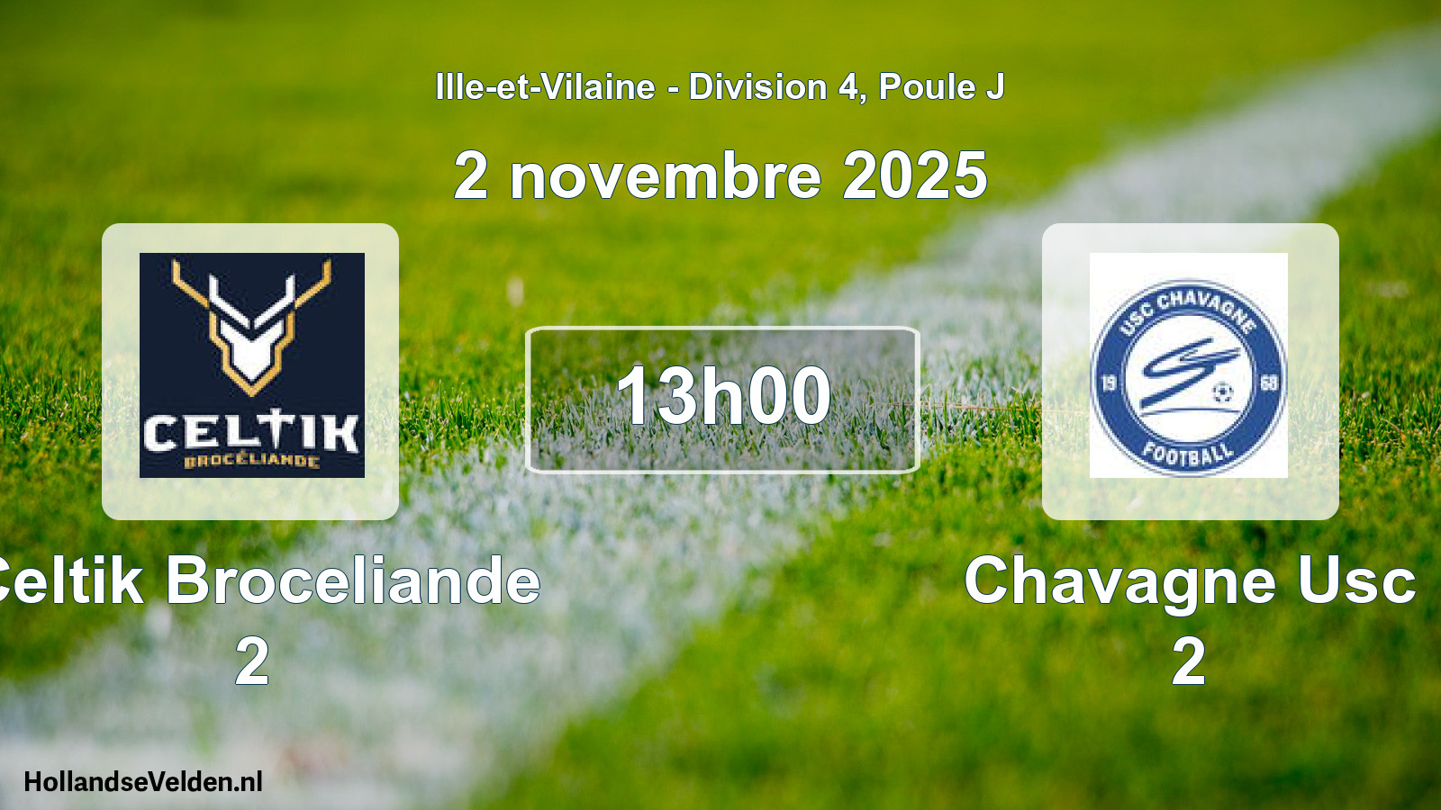 Scheduled Match: Celtik Broceliande 2 - Chavagne Usc 2 (2 November 2025)