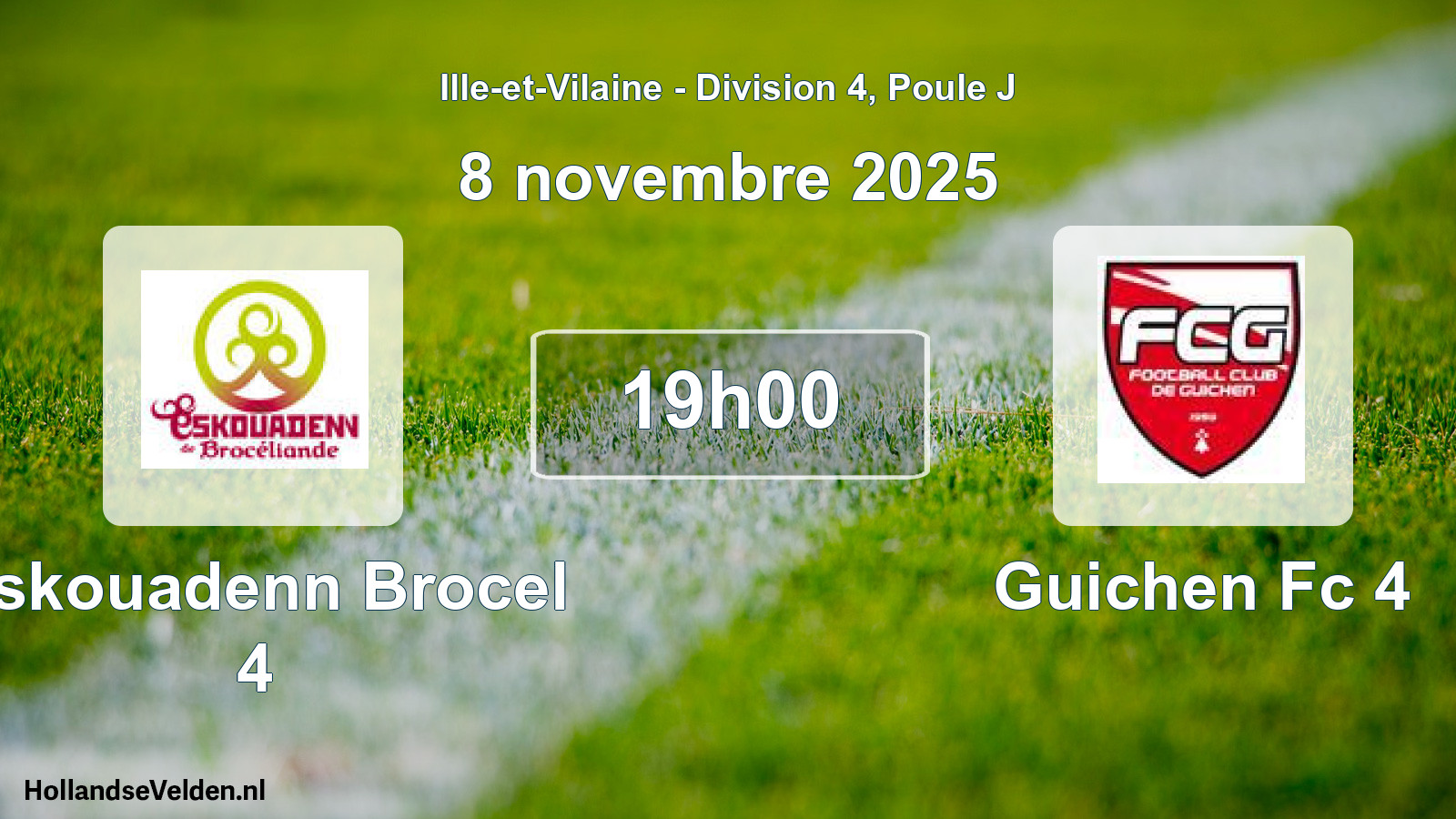 Geplande wedstrijd: Eskouadenn Brocel 4 - Guichen Fc 4 (8 novembre 2025)