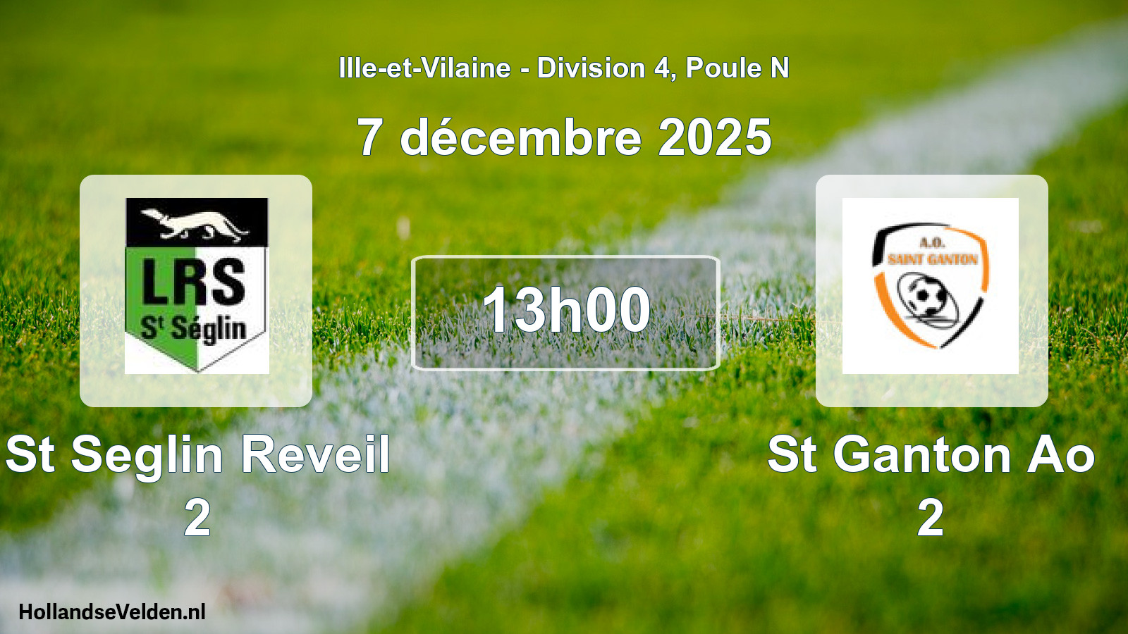 Scheduled Match: St Seglin Reveil 2 - St Ganton Ao 2 (7 December 2025)