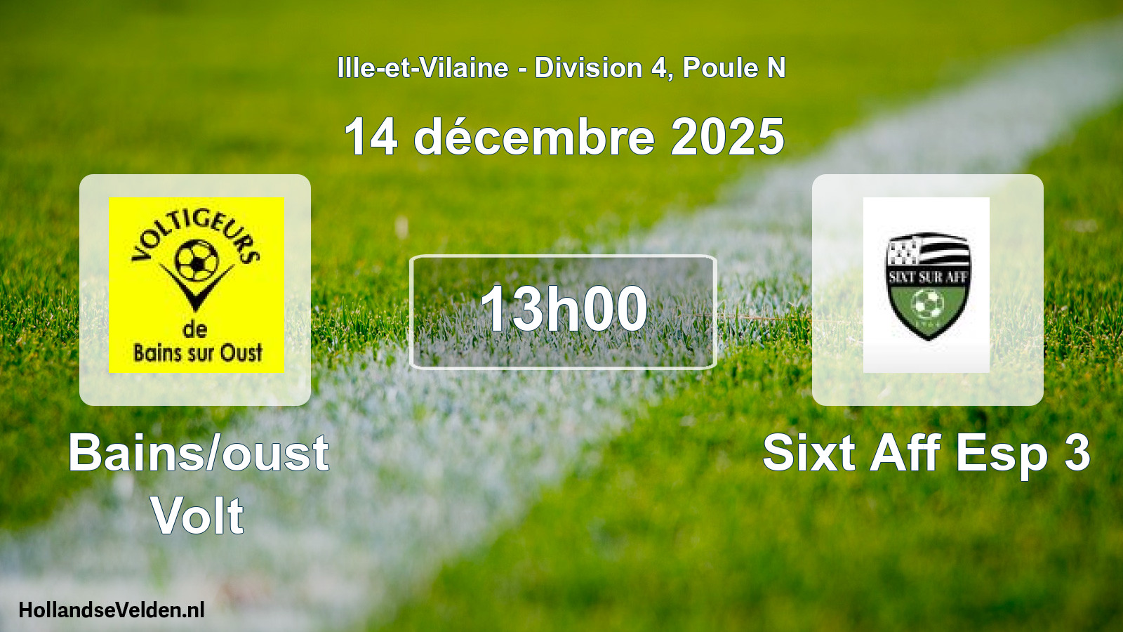 Geplande wedstrijd: Bains/oust Volt - Sixt Aff Esp 3 (14 décembre 2025)