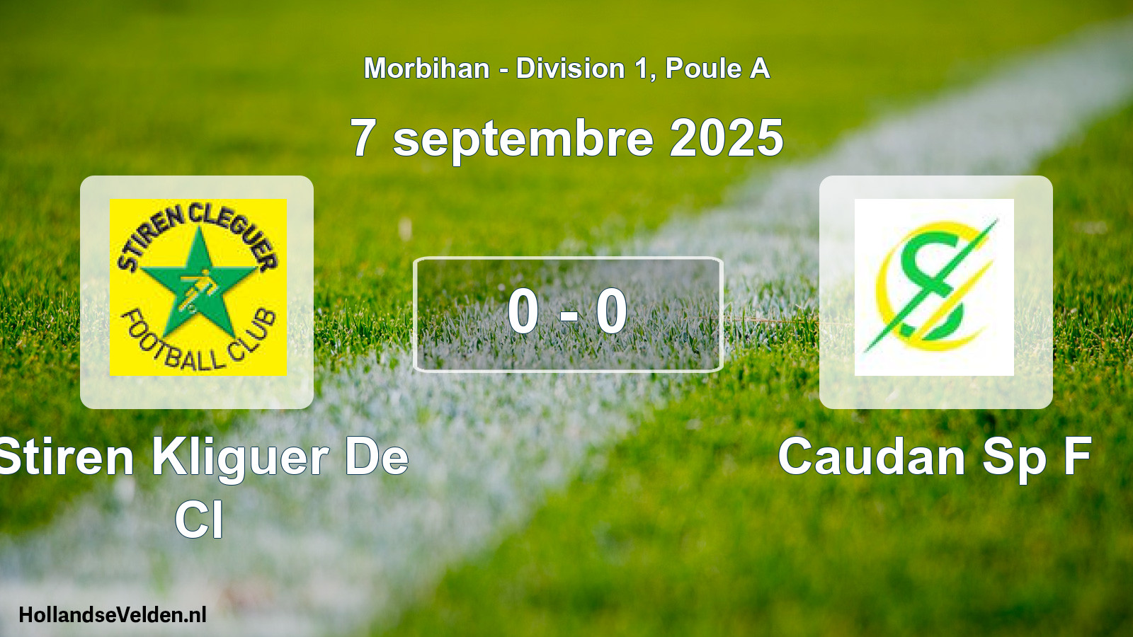 Total number of matches played: Stiren Kliguer De Cl - Caudan Sp F 0 - 0 (7 September 2025)