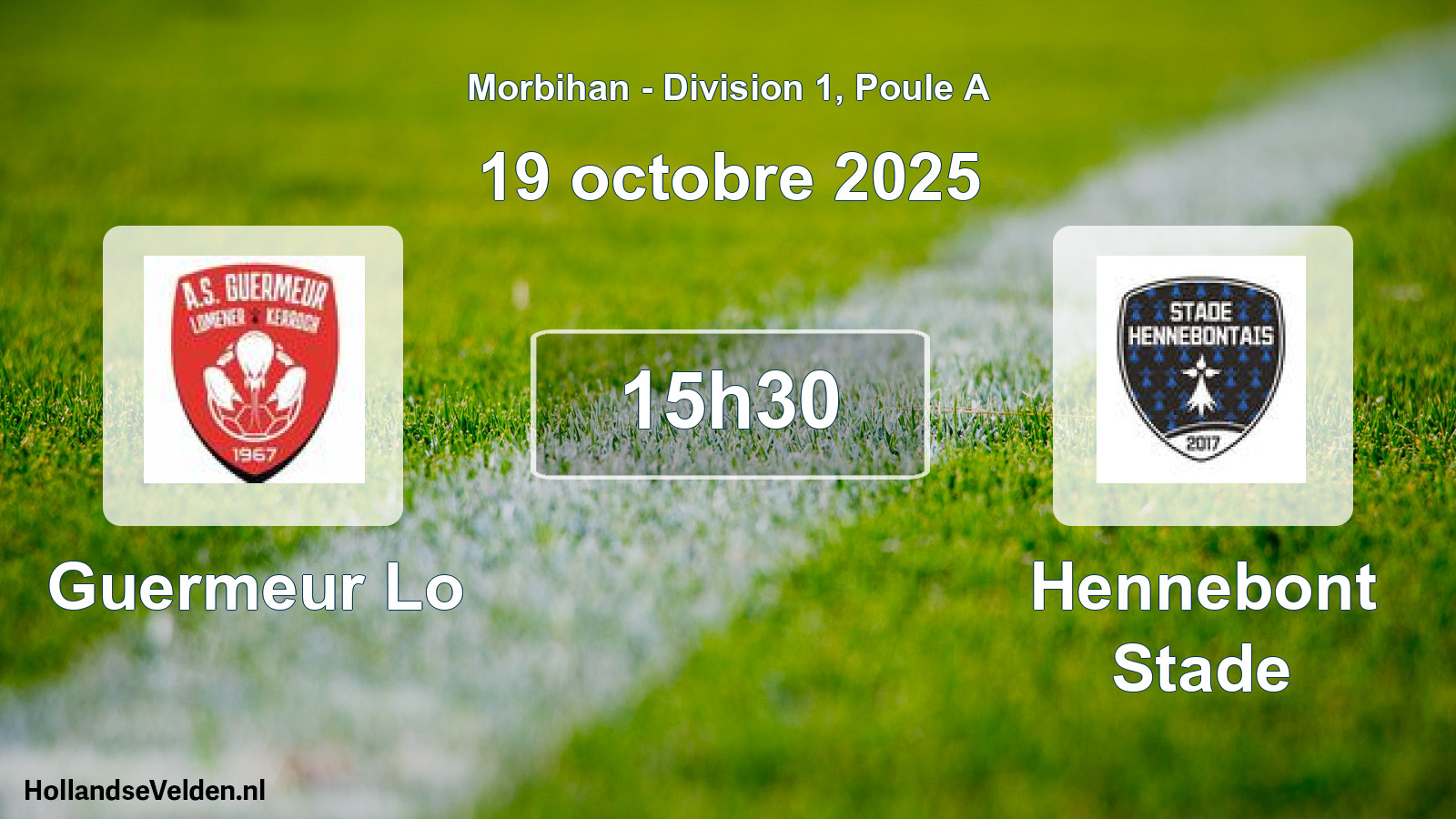 Geplande wedstrijd: Guermeur Lo - Hennebont Stade (19 octobre 2025)