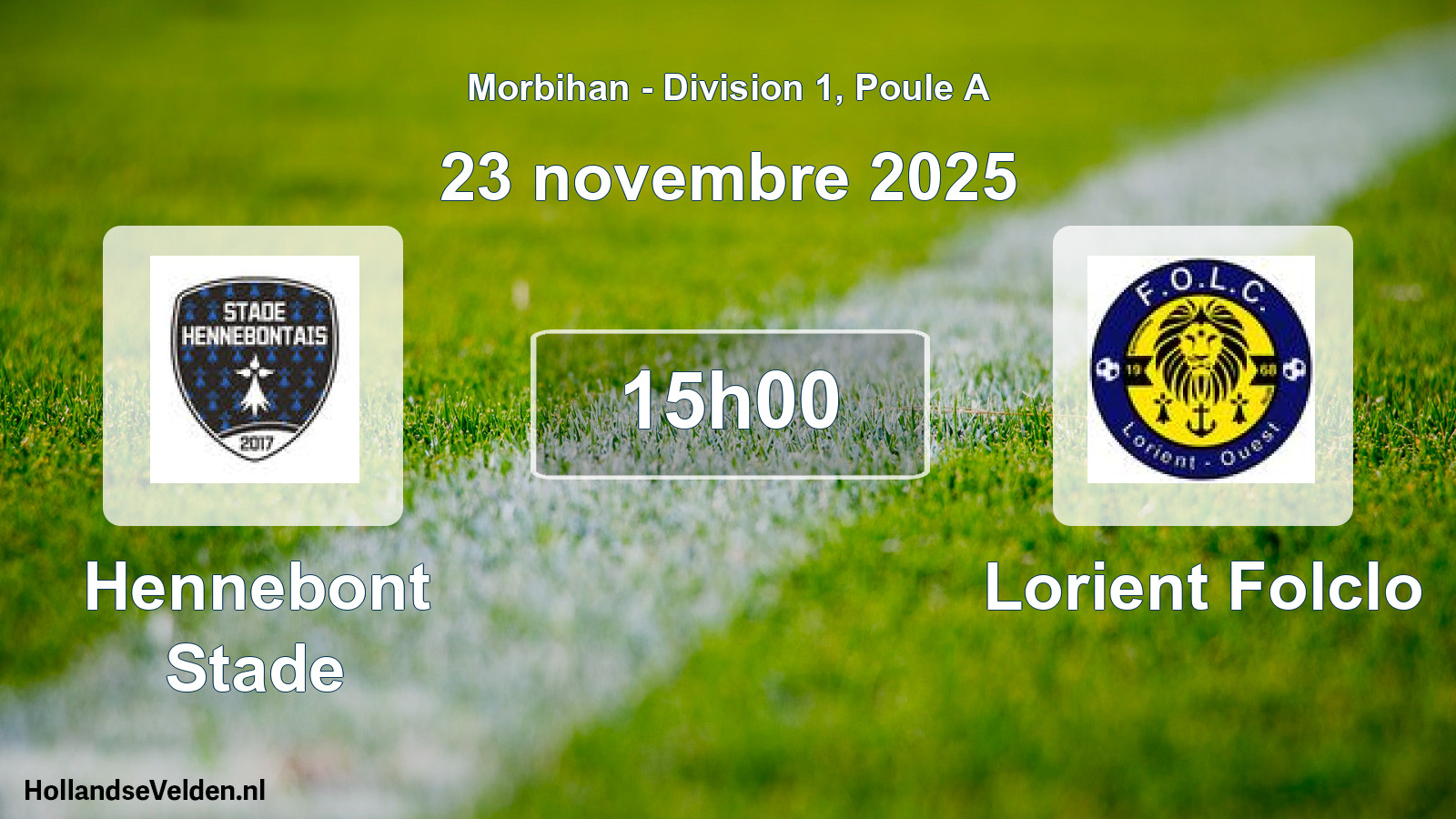 Geplande wedstrijd: Hennebont Stade - Lorient Folclo (23 novembre 2025)