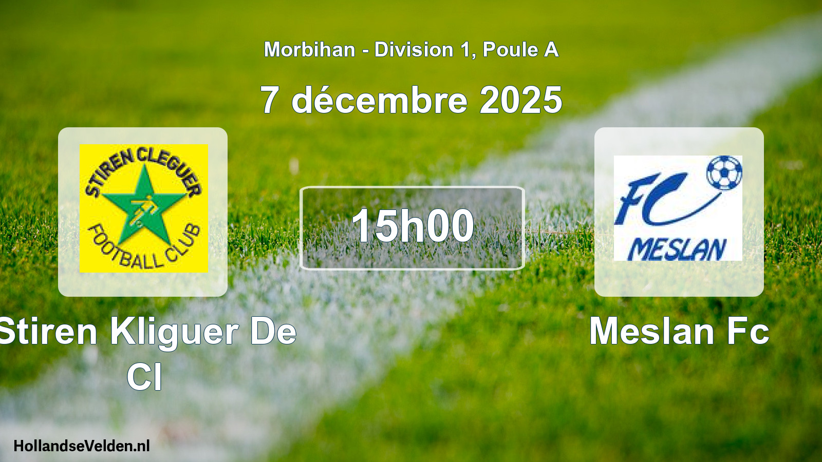 Scheduled Match: Stiren Kliguer De Cl - Meslan Fc (7 December 2025)