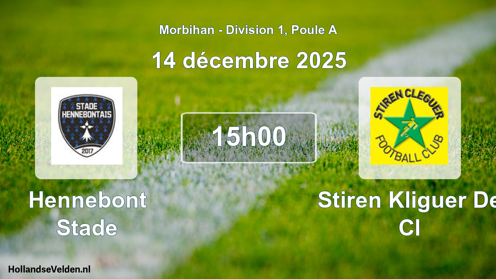 Geplande wedstrijd: Hennebont Stade - Stiren Kliguer De Cl (14 décembre 2025)