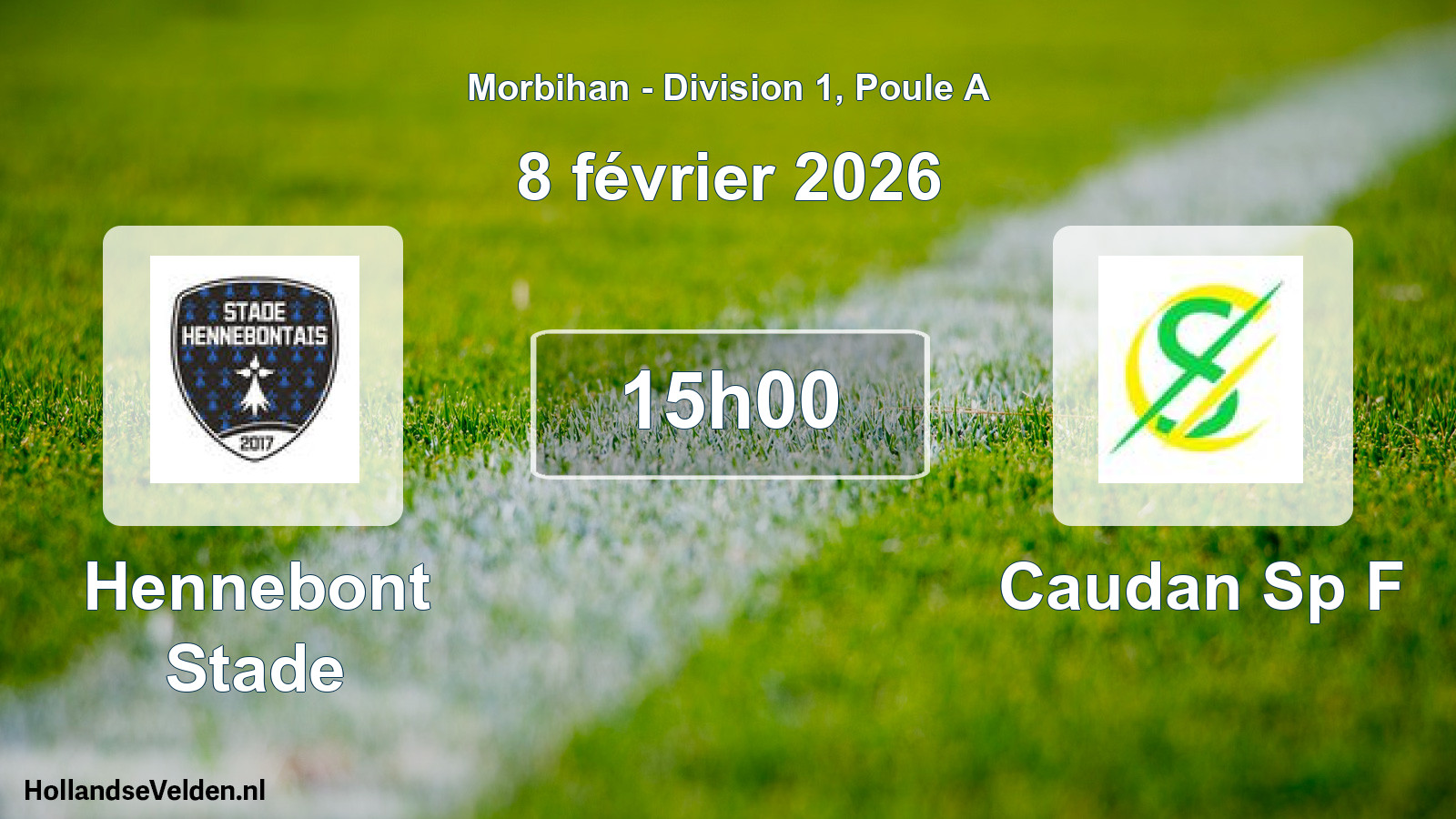 Geplande wedstrijd: Hennebont Stade - Caudan Sp F (8 février 2026)