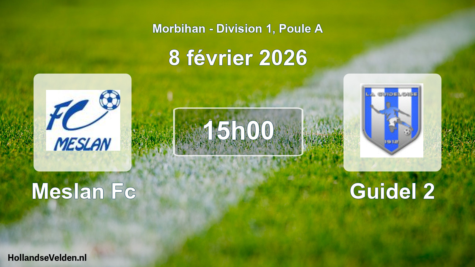 Geplande wedstrijd: Meslan Fc - Guidel 2 (8 février 2026)