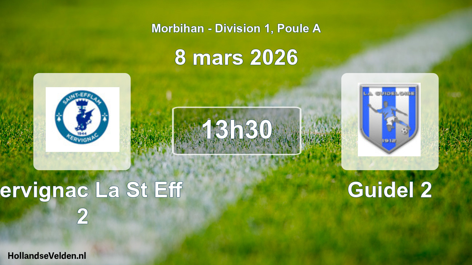 Geplande wedstrijd: Kervignac La St Eff 2 - Guidel 2 (8 mars 2026)