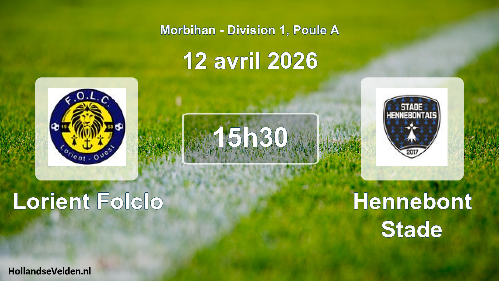 Geplande wedstrijd: Lorient Folclo - Hennebont Stade (12 avril 2026)