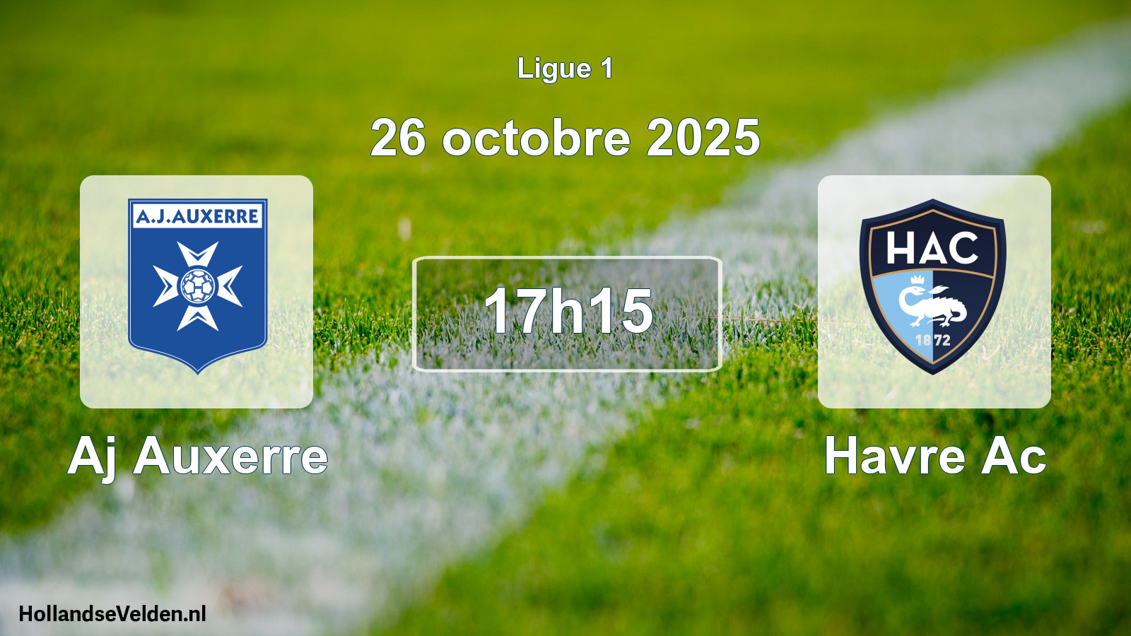Scheduled Match: Aj Auxerre - Havre Ac (26 October 2025)