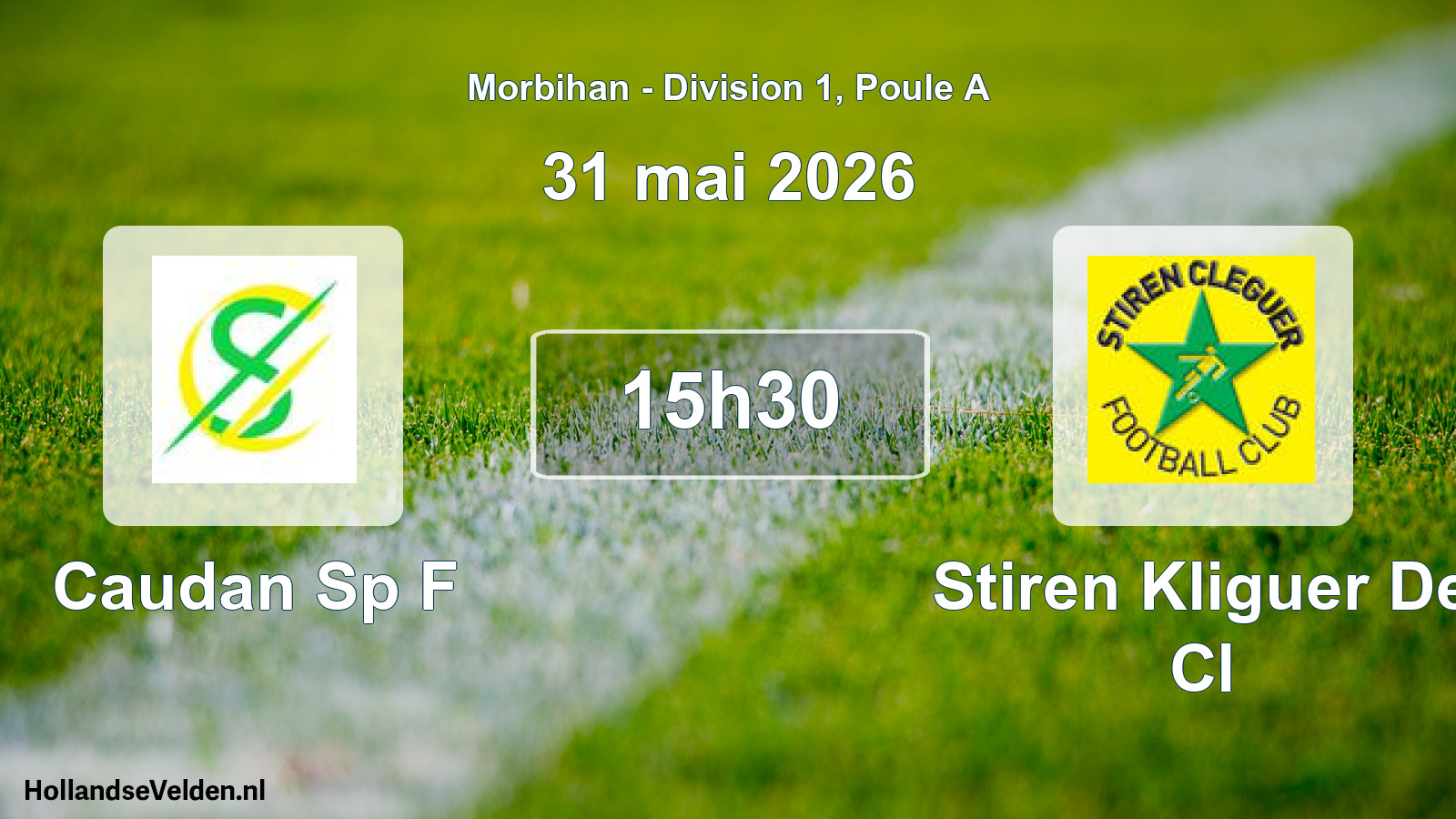 Scheduled Match: Caudan Sp F - Stiren Kliguer De Cl (31 May 2026)