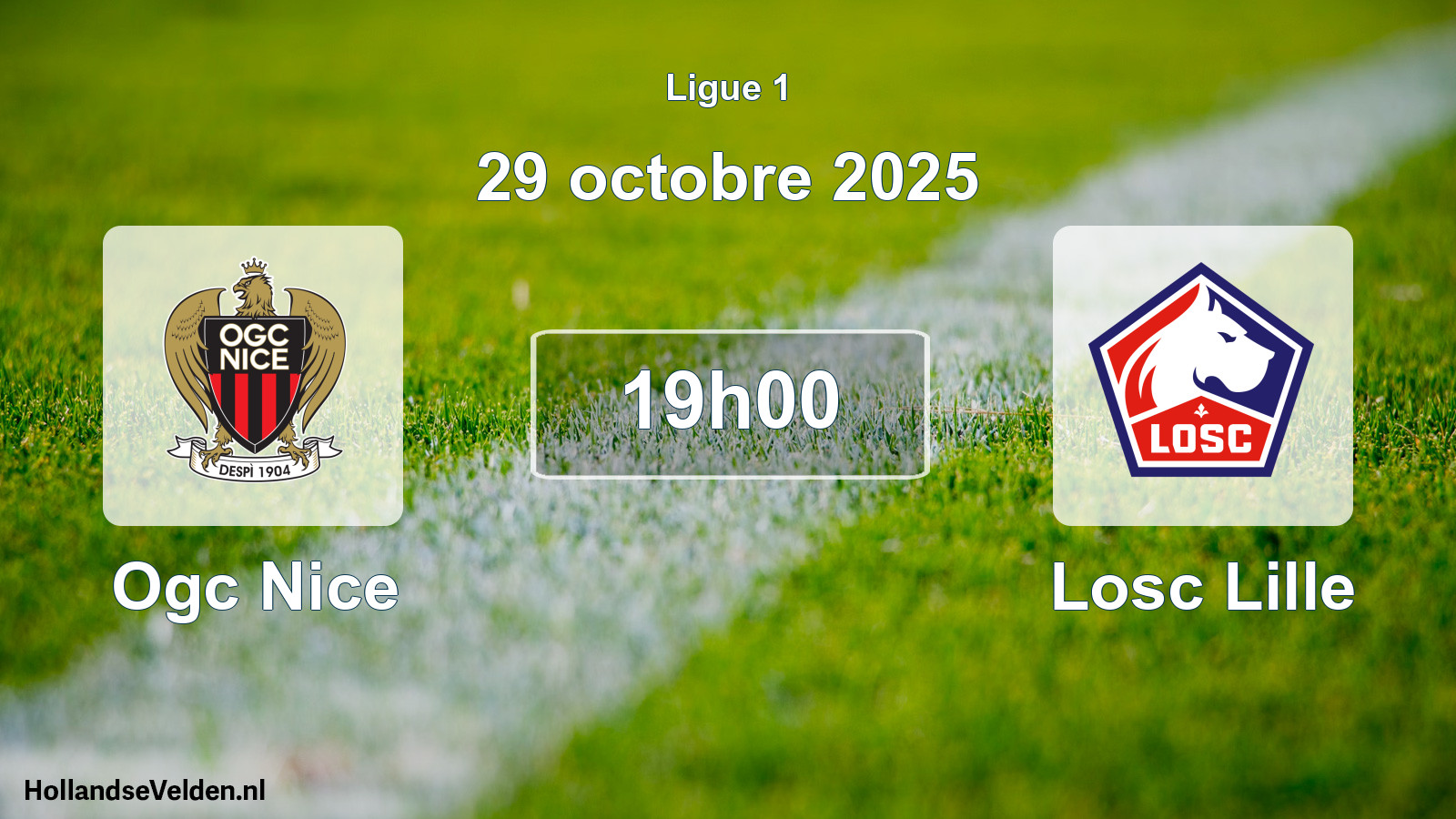 Geplande wedstrijd: Ogc Nice - Losc Lille (29 oktober 2025)