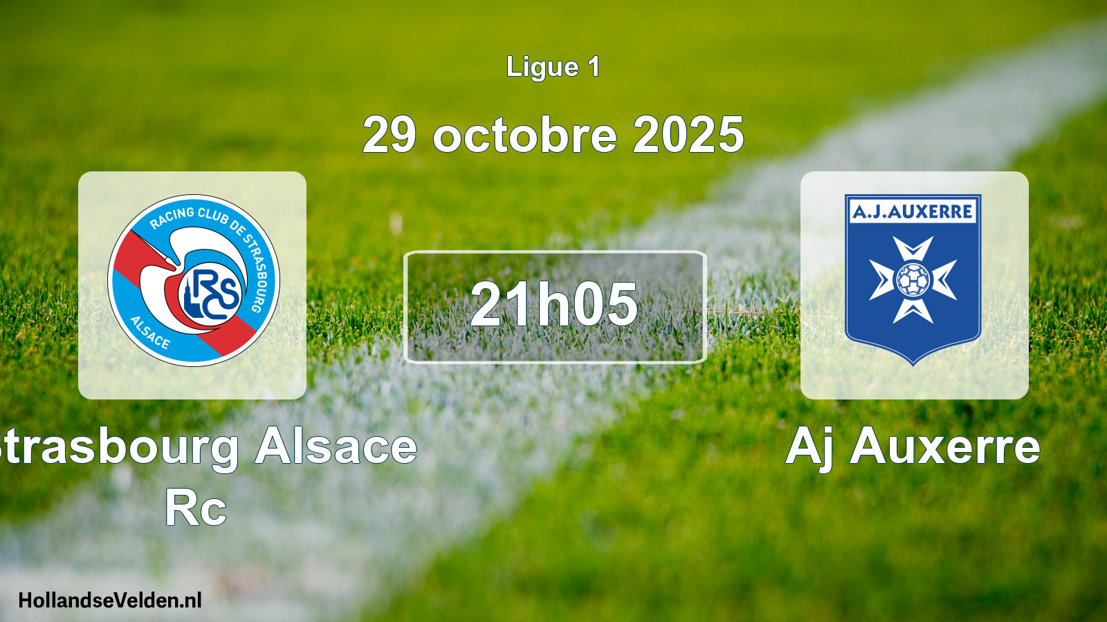 Geplande wedstrijd: Strasbourg Alsace Rc - Aj Auxerre (29 octobre 2025)