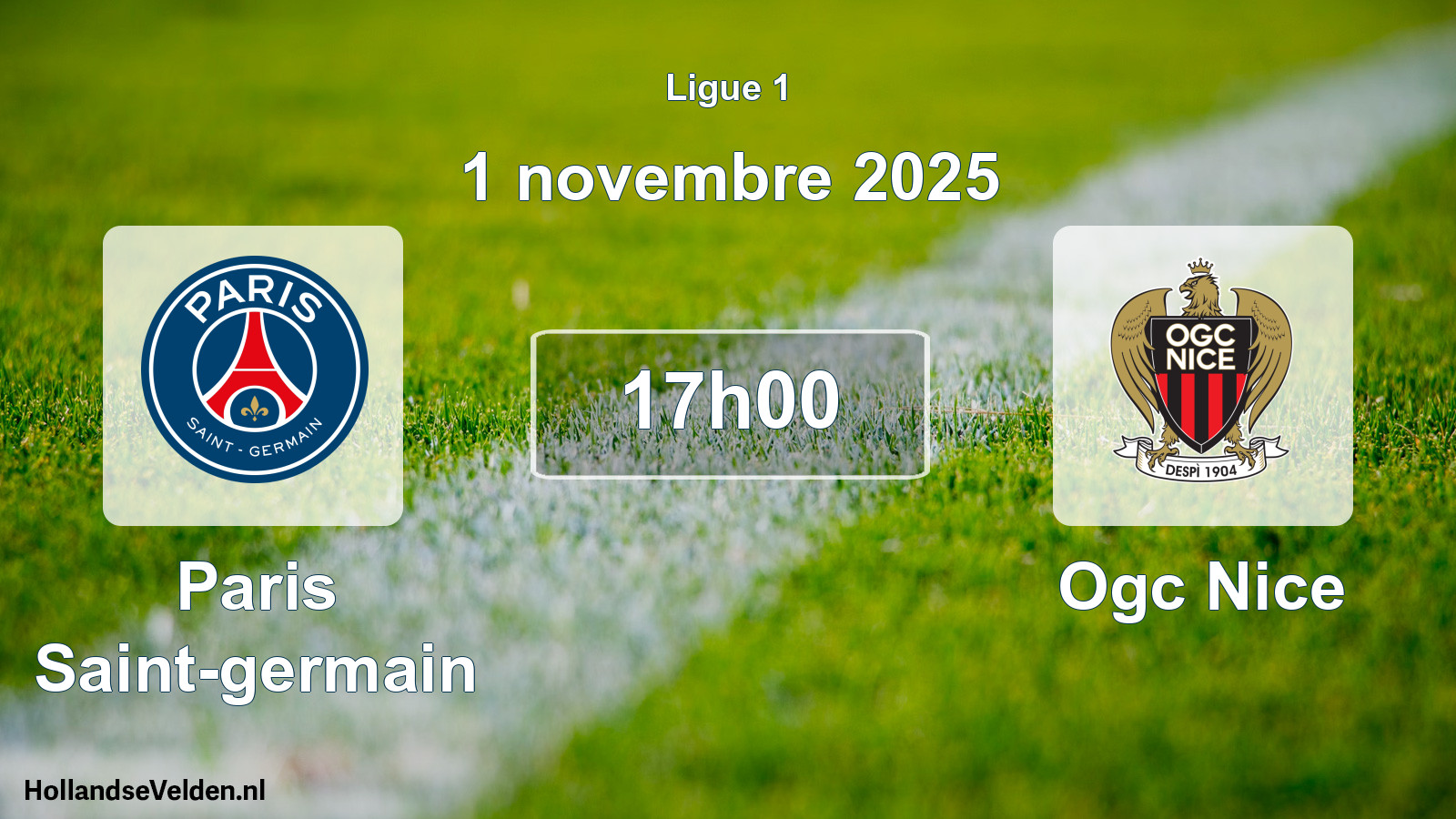 Geplande wedstrijd: Paris Saint-germain - Ogc Nice (1 november 2025)