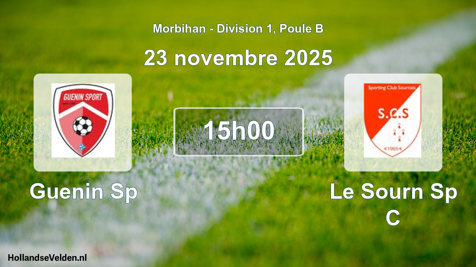 Scheduled Match: Guenin Sp - Le Sourn Sp C (23 November 2025)