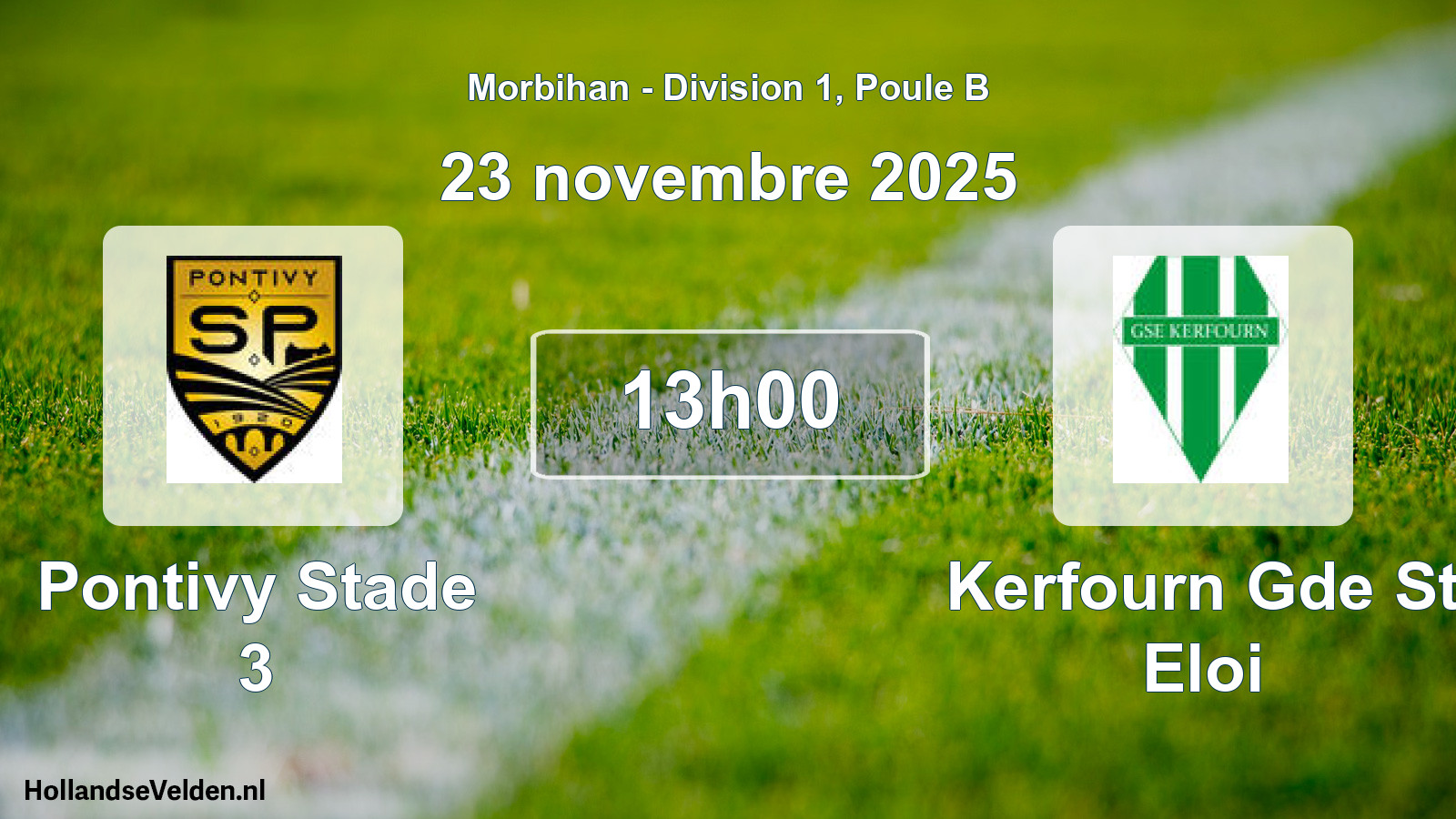 Scheduled Match: Pontivy Stade 3 - Kerfourn Gde St Eloi (23 November 2025)