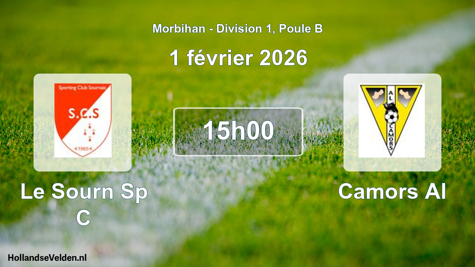 Geplande wedstrijd: Le Sourn Sp C - Camors Al (1 février 2026)