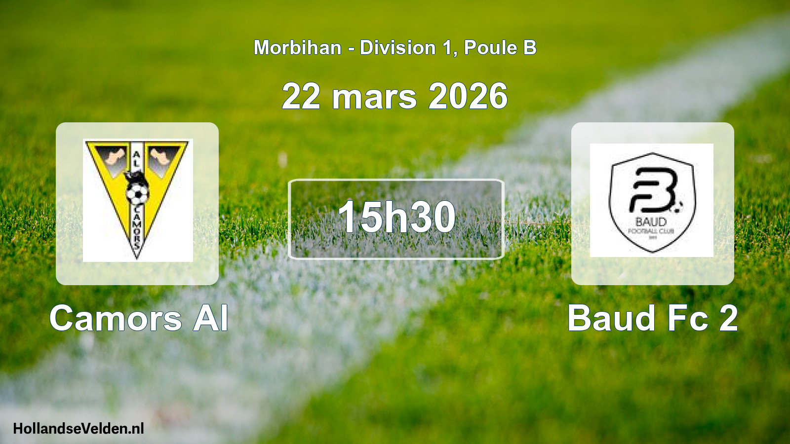 Geplande wedstrijd: Camors Al - Baud Fc 2 (22 maart 2026)