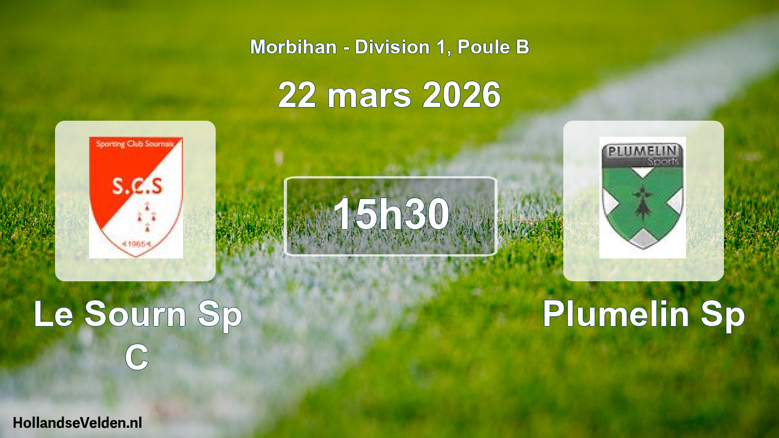 Geplande wedstrijd: Le Sourn Sp C - Plumelin Sp (22 mars 2026)