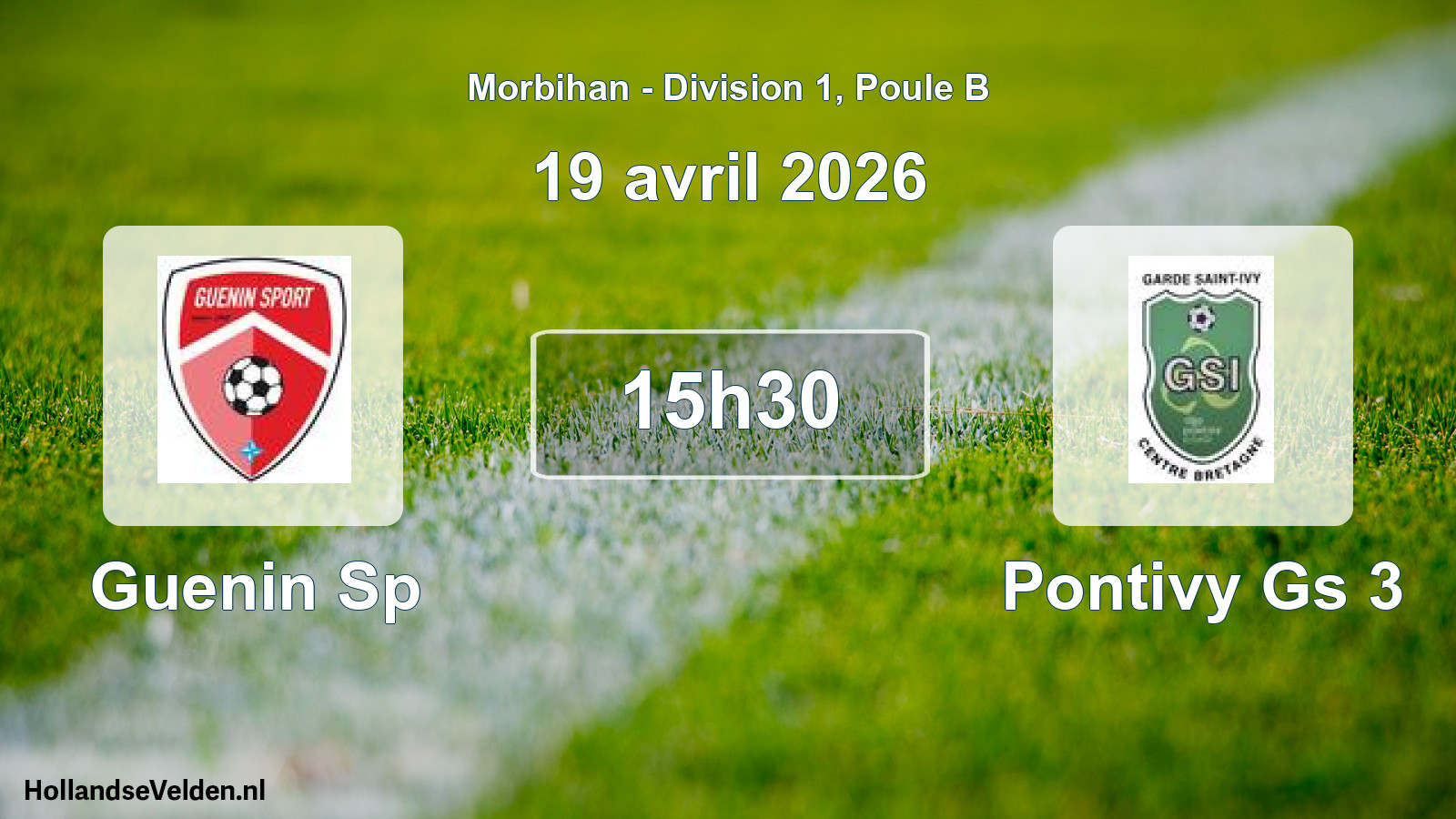 Scheduled Match: Guenin Sp - Pontivy Gs 3 (19 April 2026)