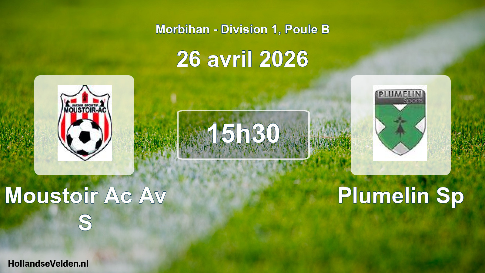 Geplande wedstrijd: Moustoir Ac Av S - Plumelin Sp (26 avril 2026)