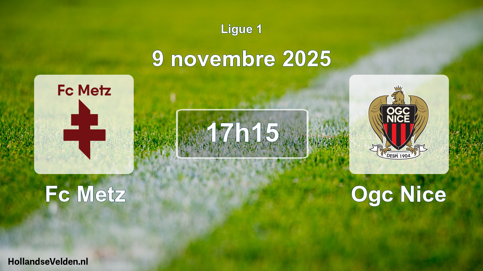 Scheduled Match: Fc Metz - Ogc Nice (9 November 2025)