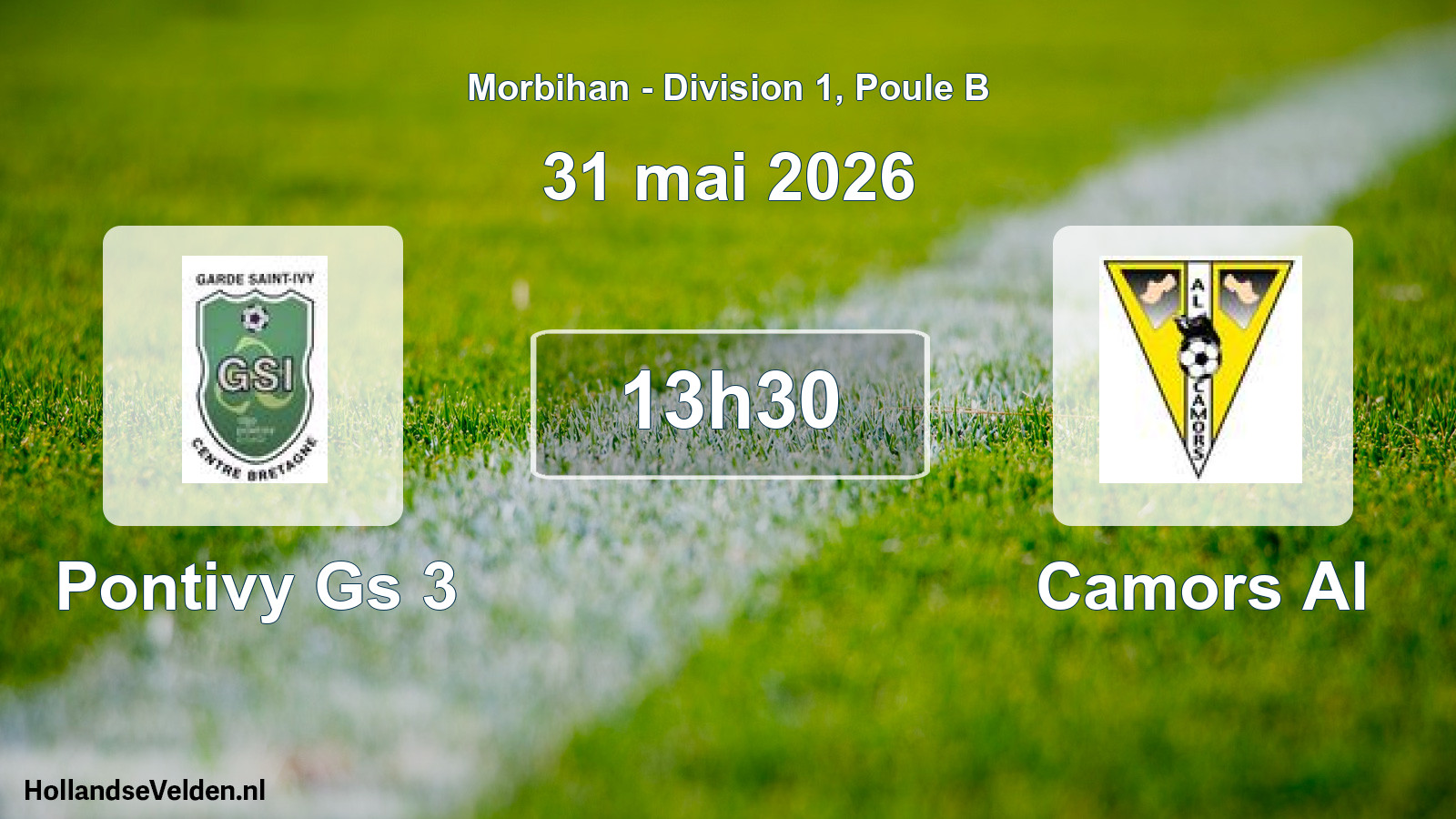 Scheduled Match: Pontivy Gs 3 - Camors Al (31 May 2026)