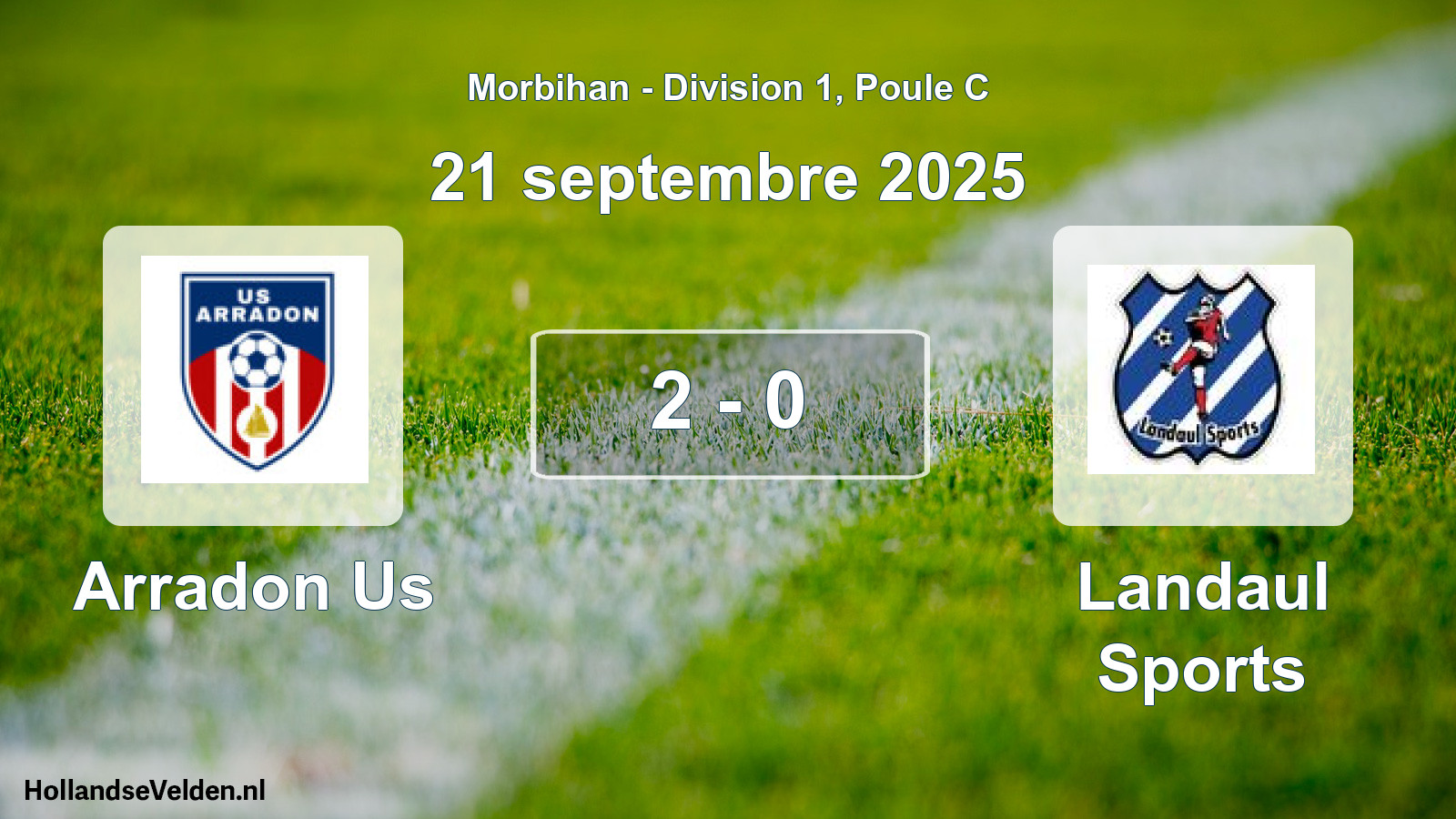 Total number of matches played: Arradon Us - Landaul Sports 2 - 0 (21 September 2025)