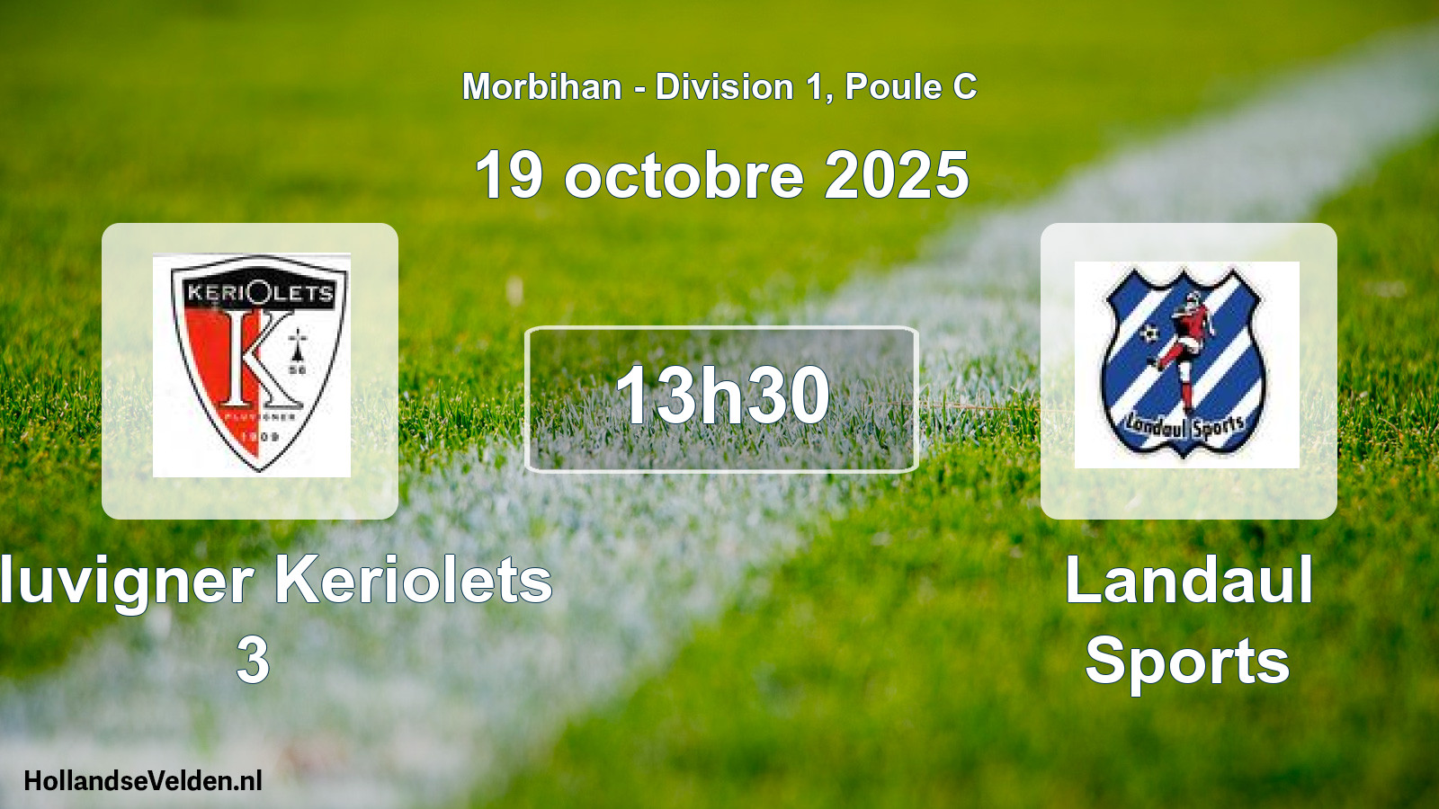 Geplande wedstrijd: Pluvigner Keriolets 3 - Landaul Sports (19 octobre 2025)