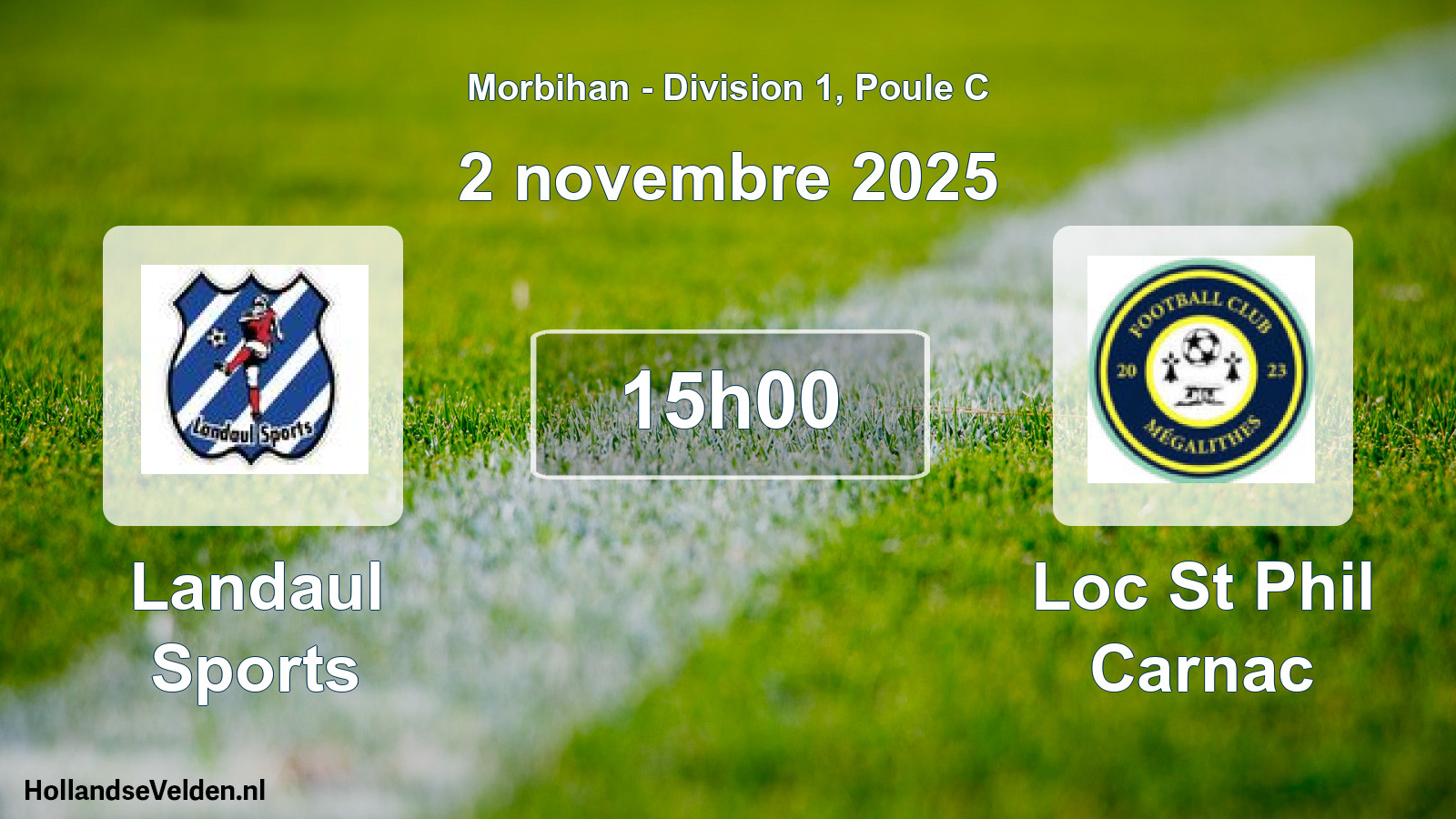 Scheduled Match: Landaul Sports - Loc St Phil Carnac (2 November 2025)