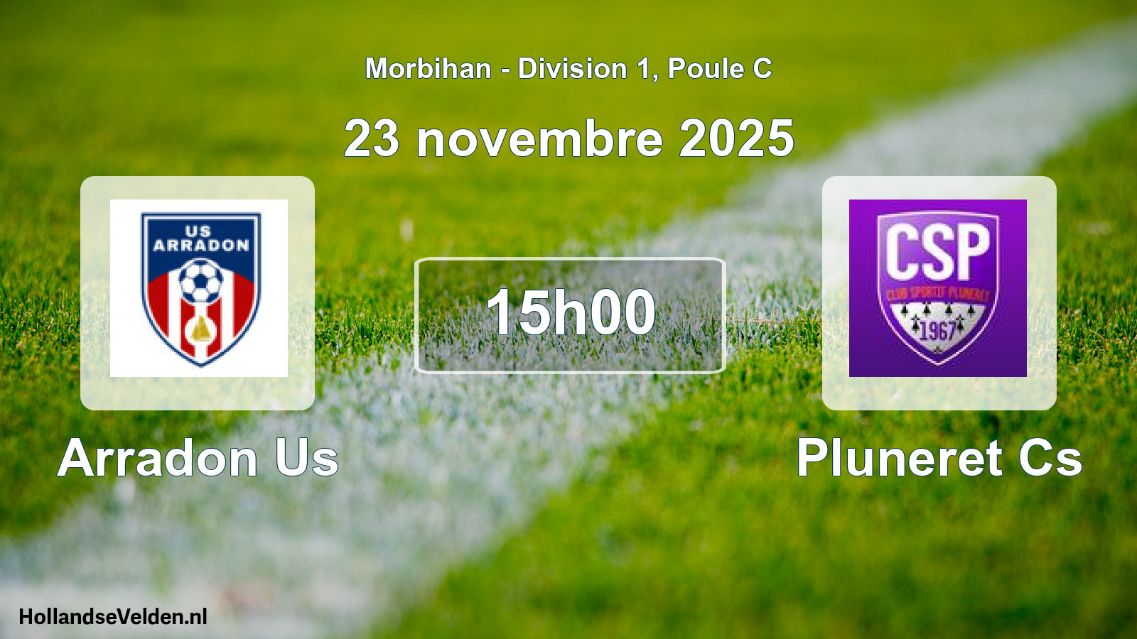 Scheduled Match: Arradon Us - Pluneret Cs (23 November 2025)