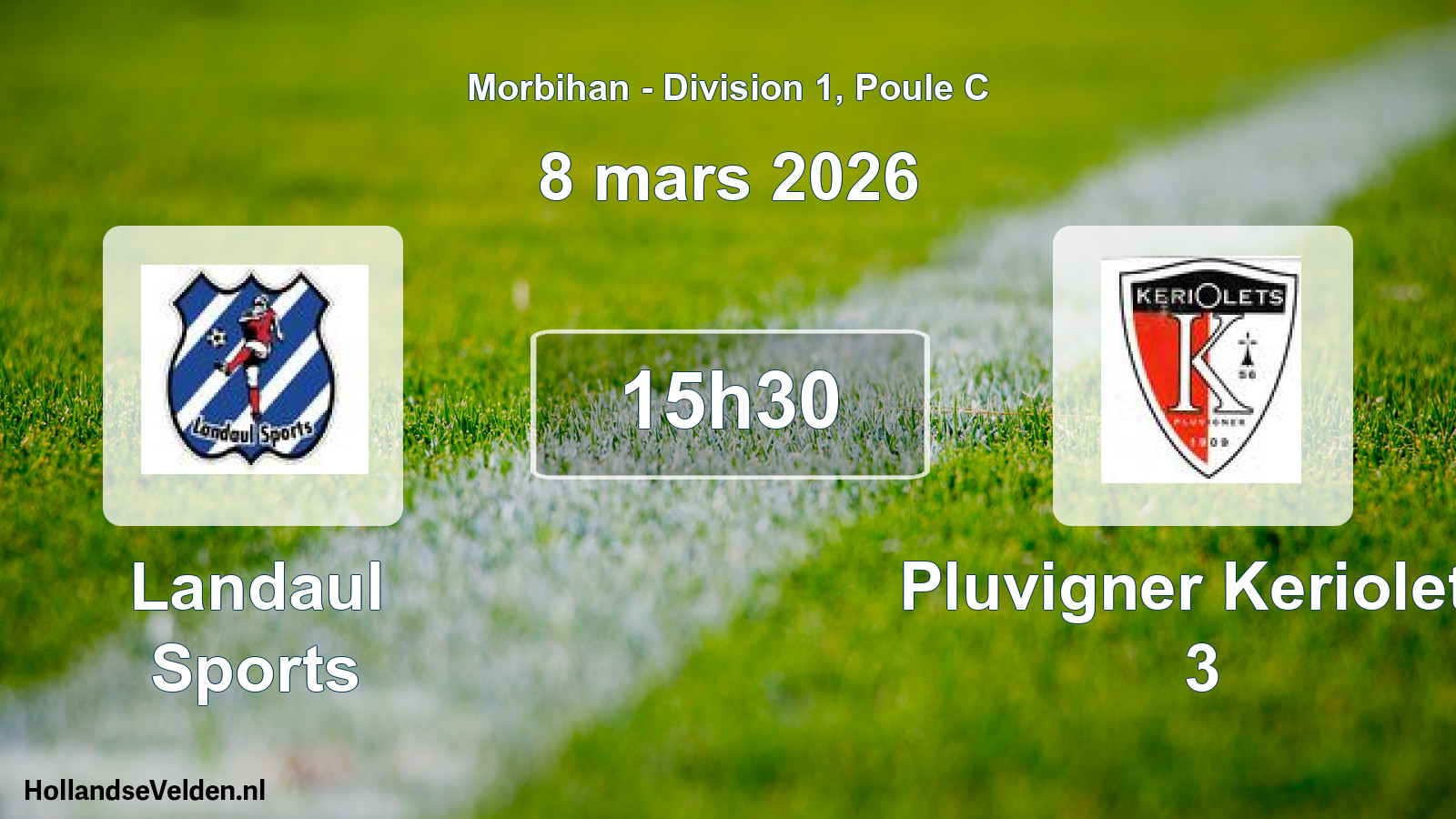 Geplande wedstrijd: Landaul Sports - Pluvigner Keriolets 3 (8 maart 2026)