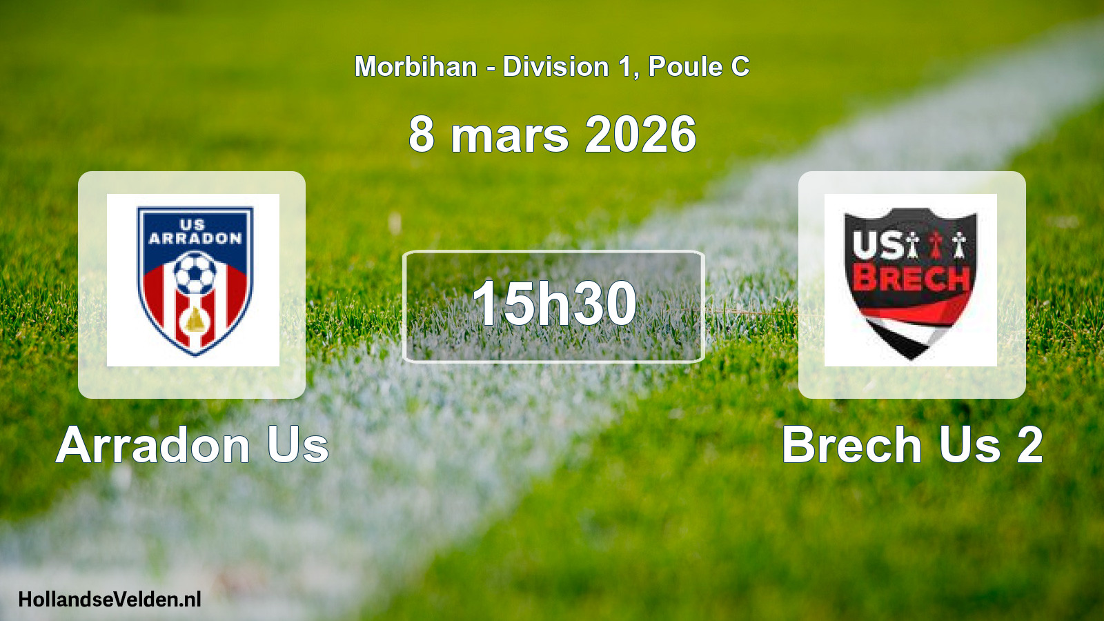 Scheduled Match: Arradon Us - Brech Us 2 (8 March 2026)