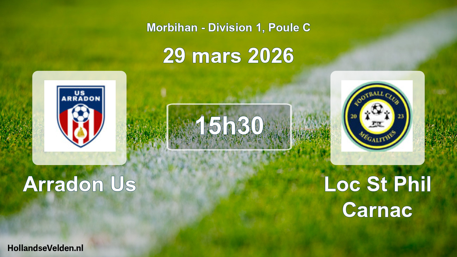 Scheduled Match: Arradon Us - Loc St Phil Carnac (29 March 2026)