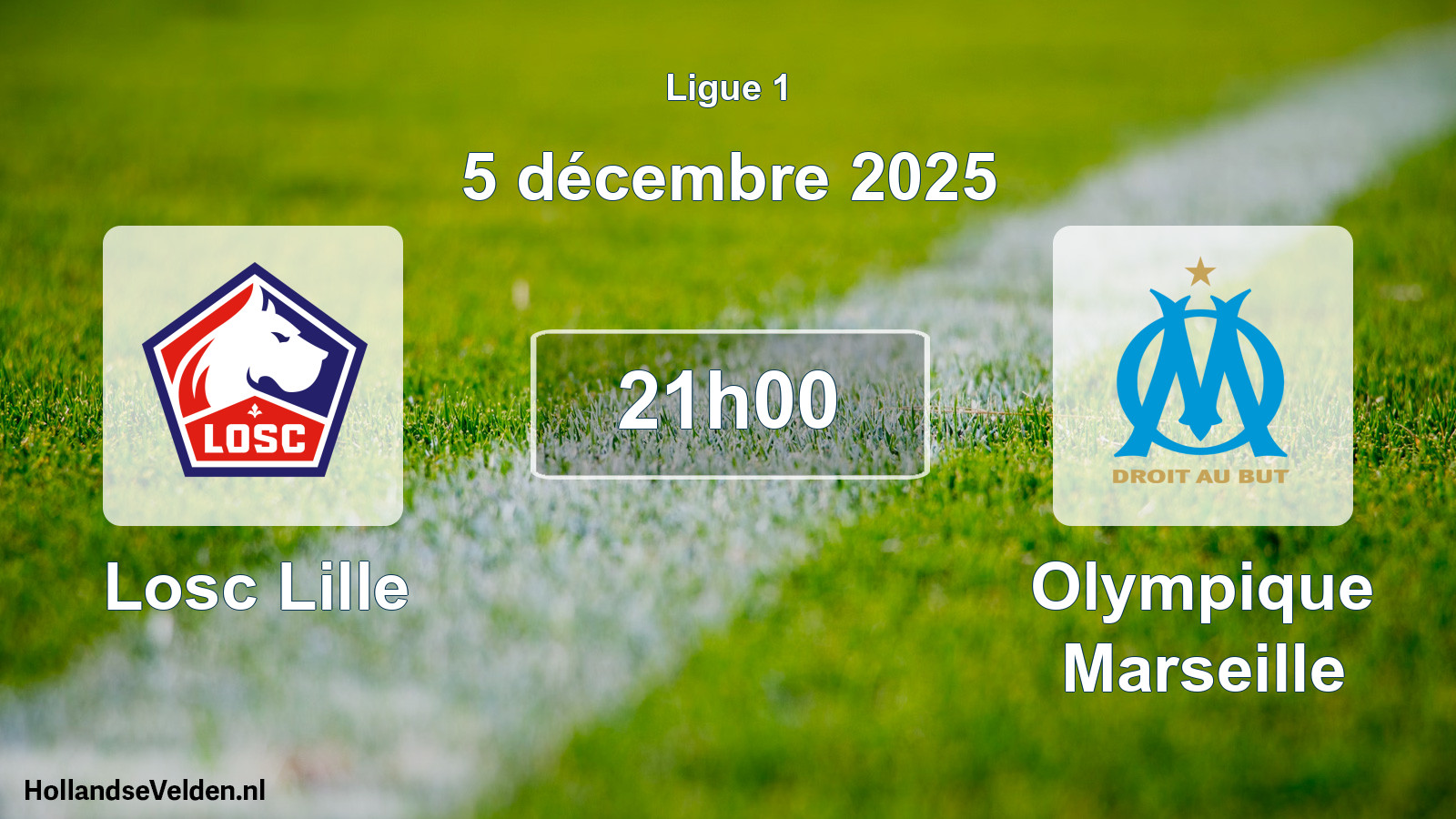 Geplande wedstrijd: Losc Lille - Olympique Marseille (5 décembre 2025)