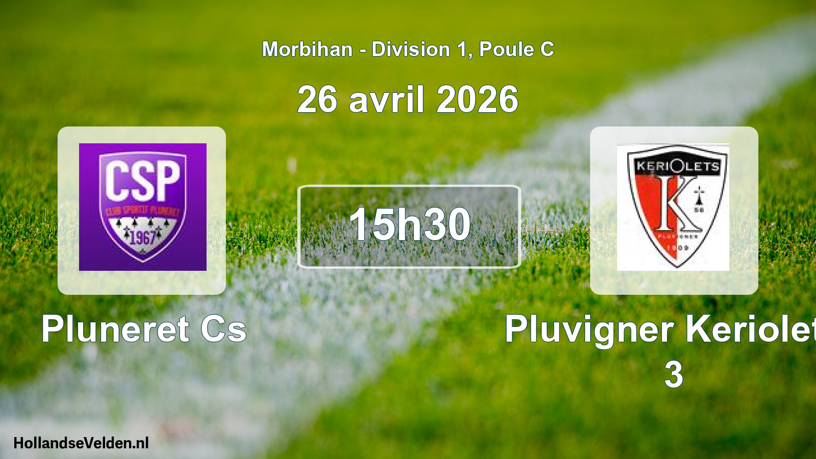 Scheduled Match: Pluneret Cs - Pluvigner Keriolets 3 (26 April 2026)