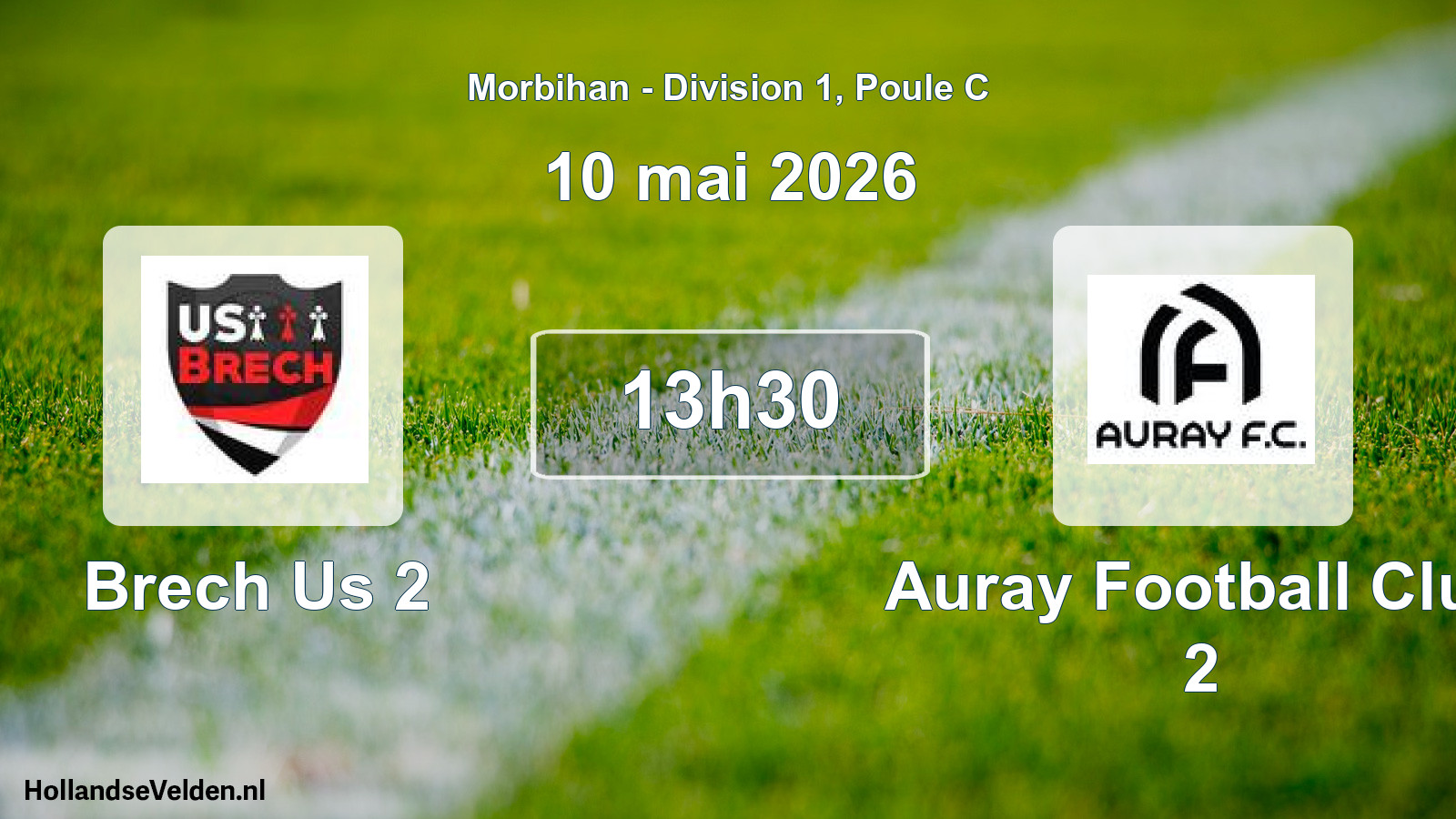 Geplande wedstrijd: Brech Us 2 - Auray Football Club 2 (10 mai 2026)