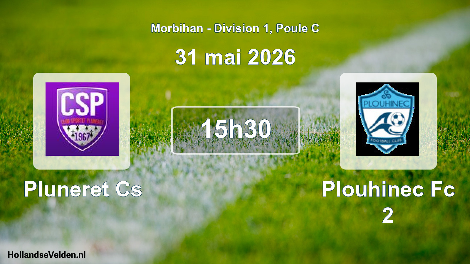 Scheduled Match: Pluneret Cs - Plouhinec Fc 2 (31 May 2026)