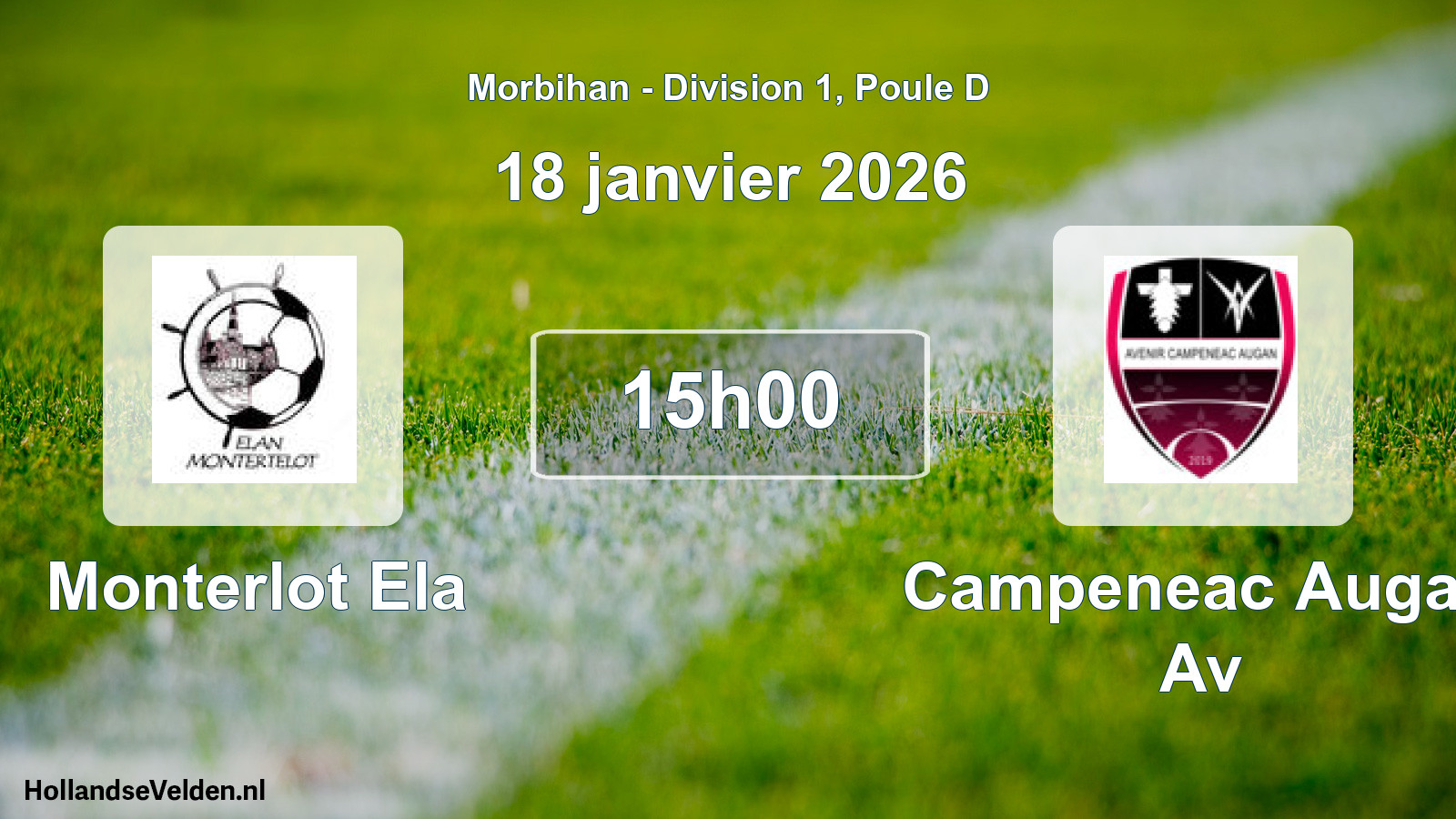 Scheduled Match: Monterlot Ela - Campeneac Augan Av (18 January 2026)