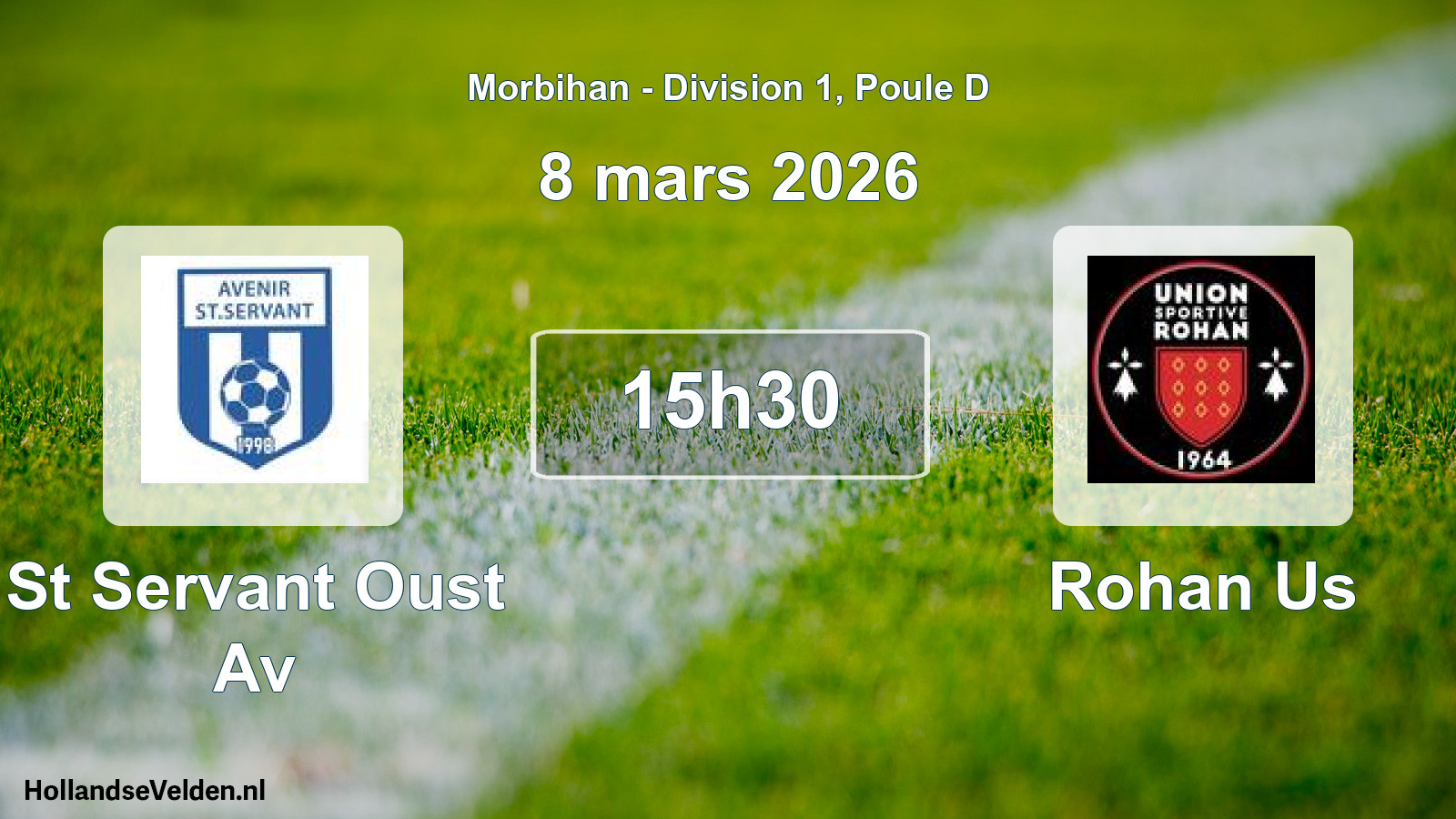 Scheduled Match: St Servant Oust Av - Rohan Us (8 March 2026)