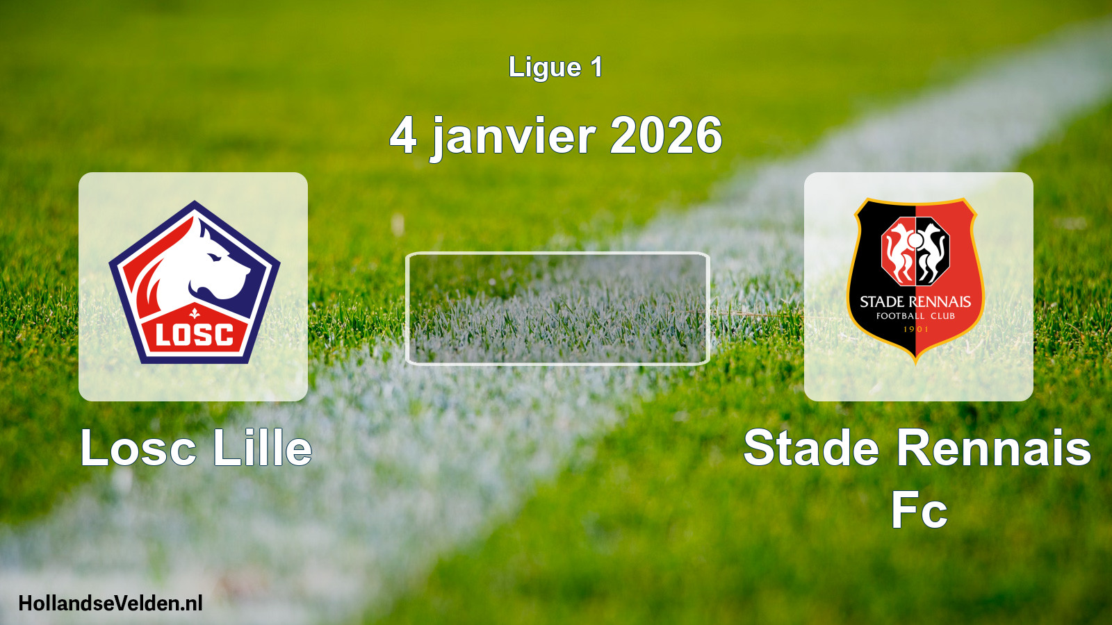 Geplande wedstrijd: Losc Lille - Stade Rennais Fc (4 januari 2026)
