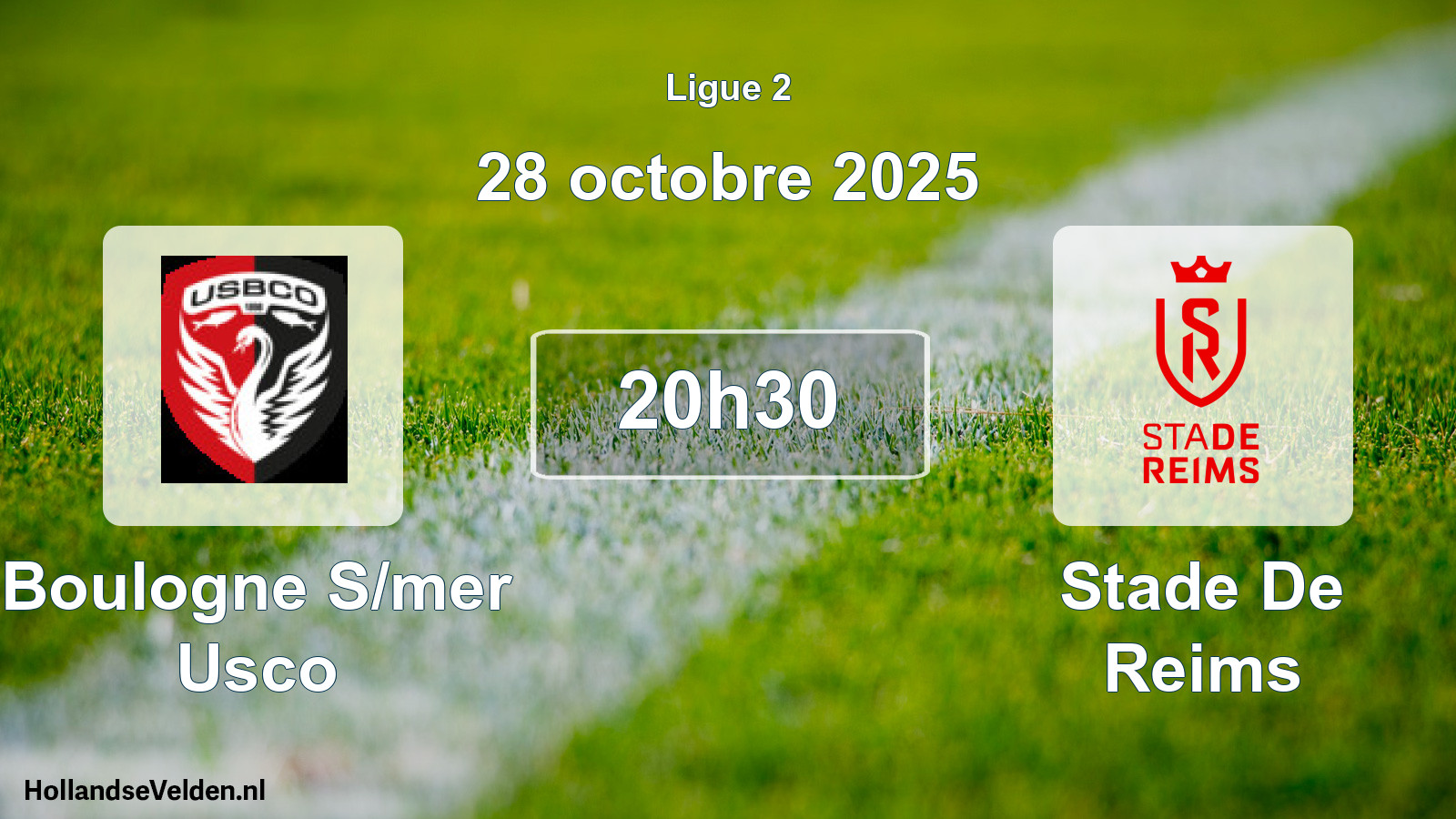 Geplande wedstrijd: Boulogne S/mer Usco - Stade De Reims (28 octobre 2025)