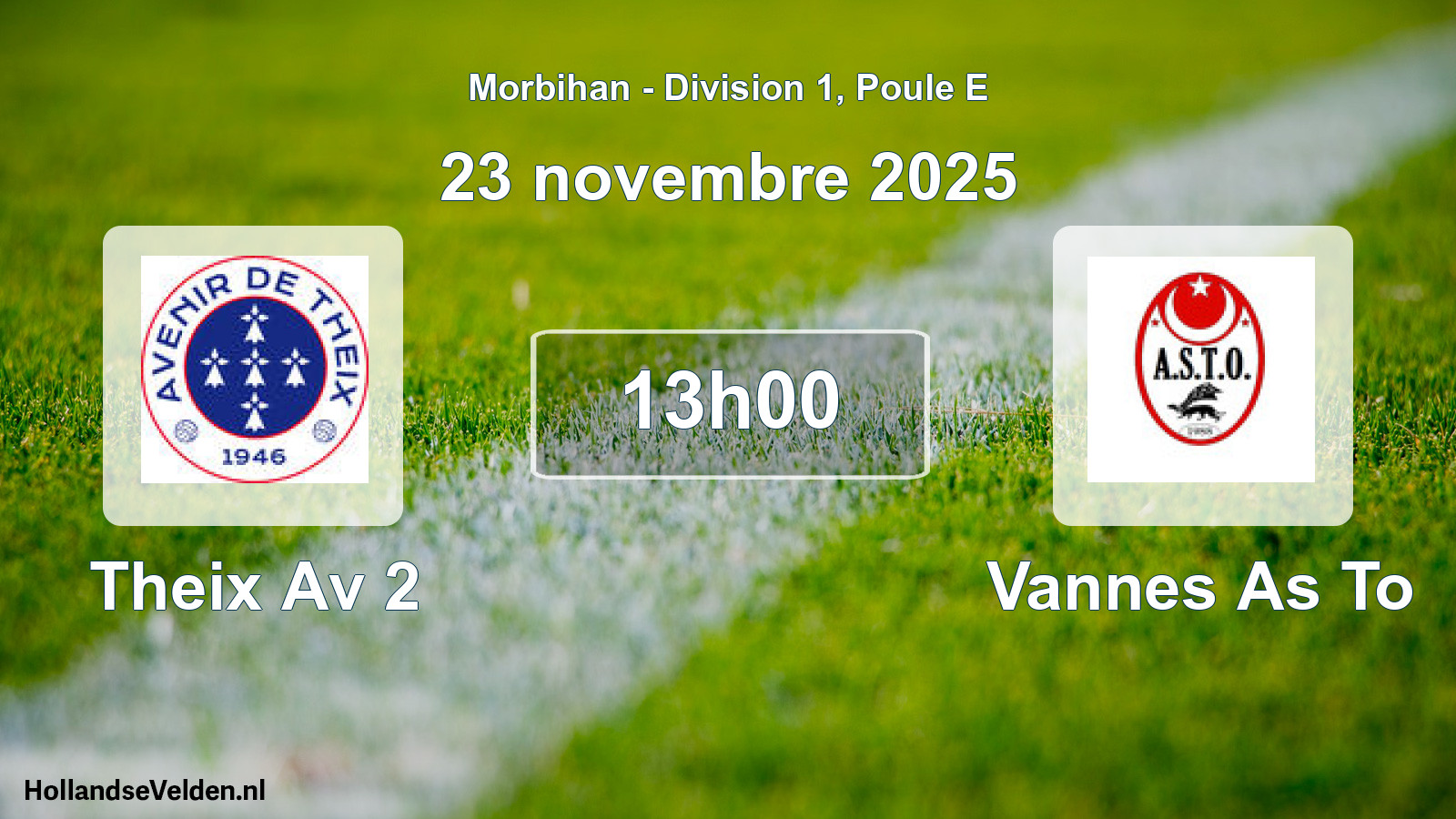Geplande wedstrijd: Theix Av 2 - Vannes As To (23 novembre 2025)
