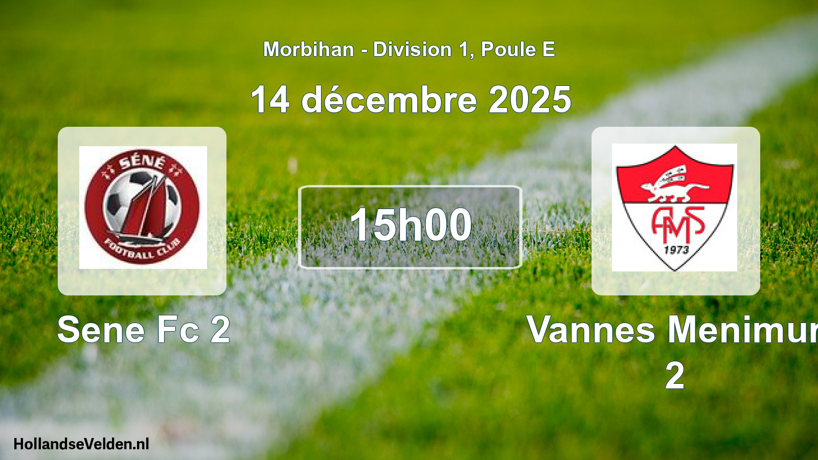 Scheduled Match: Sene Fc 2 - Vannes Menimur 2 (14 December 2025)