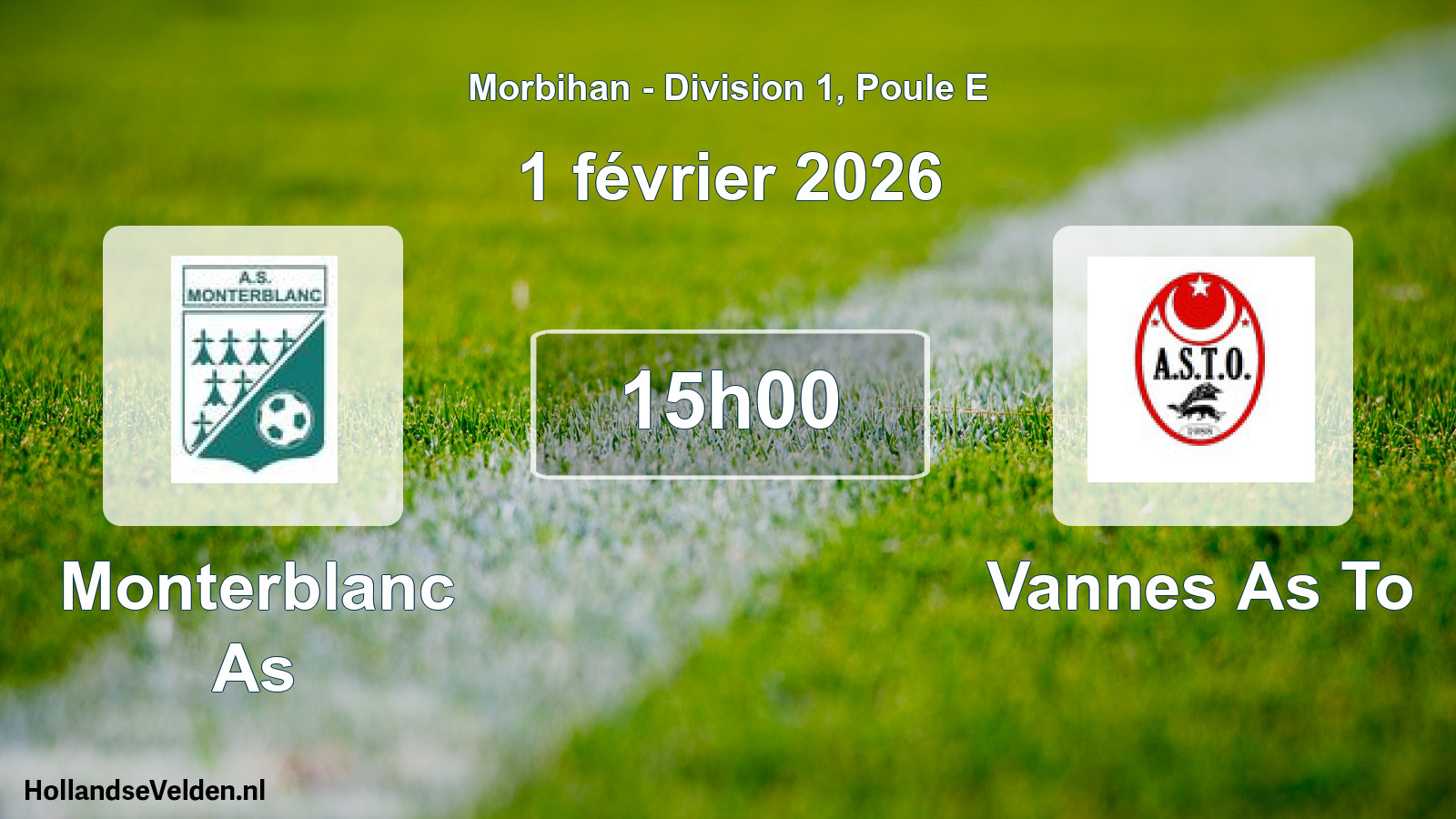 Geplande wedstrijd: Monterblanc As - Vannes As To (1 februari 2026)